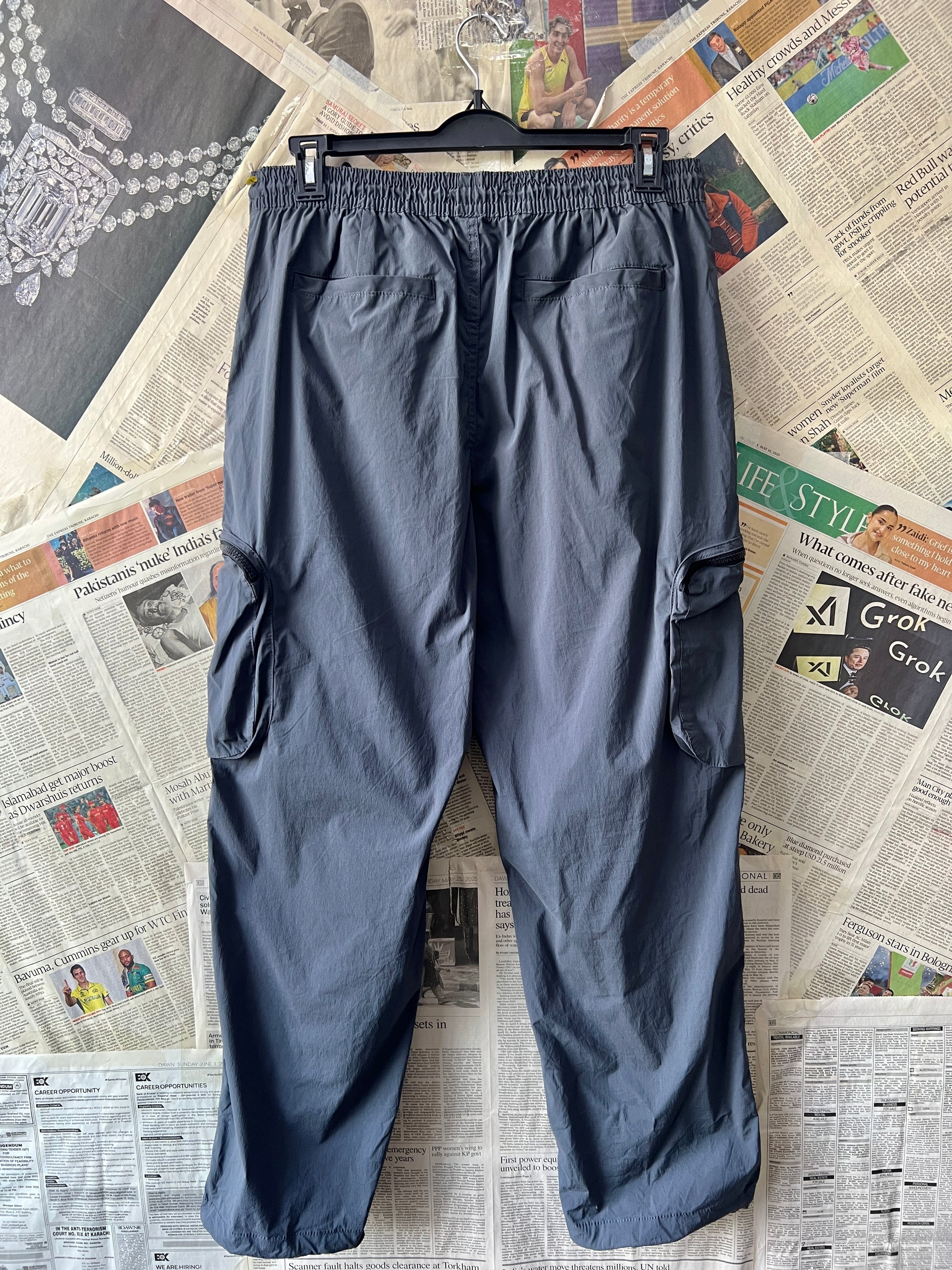 Denim Co® Waist: 34" | Grey | Cargo Trousers | 1103 - Genuine Maal