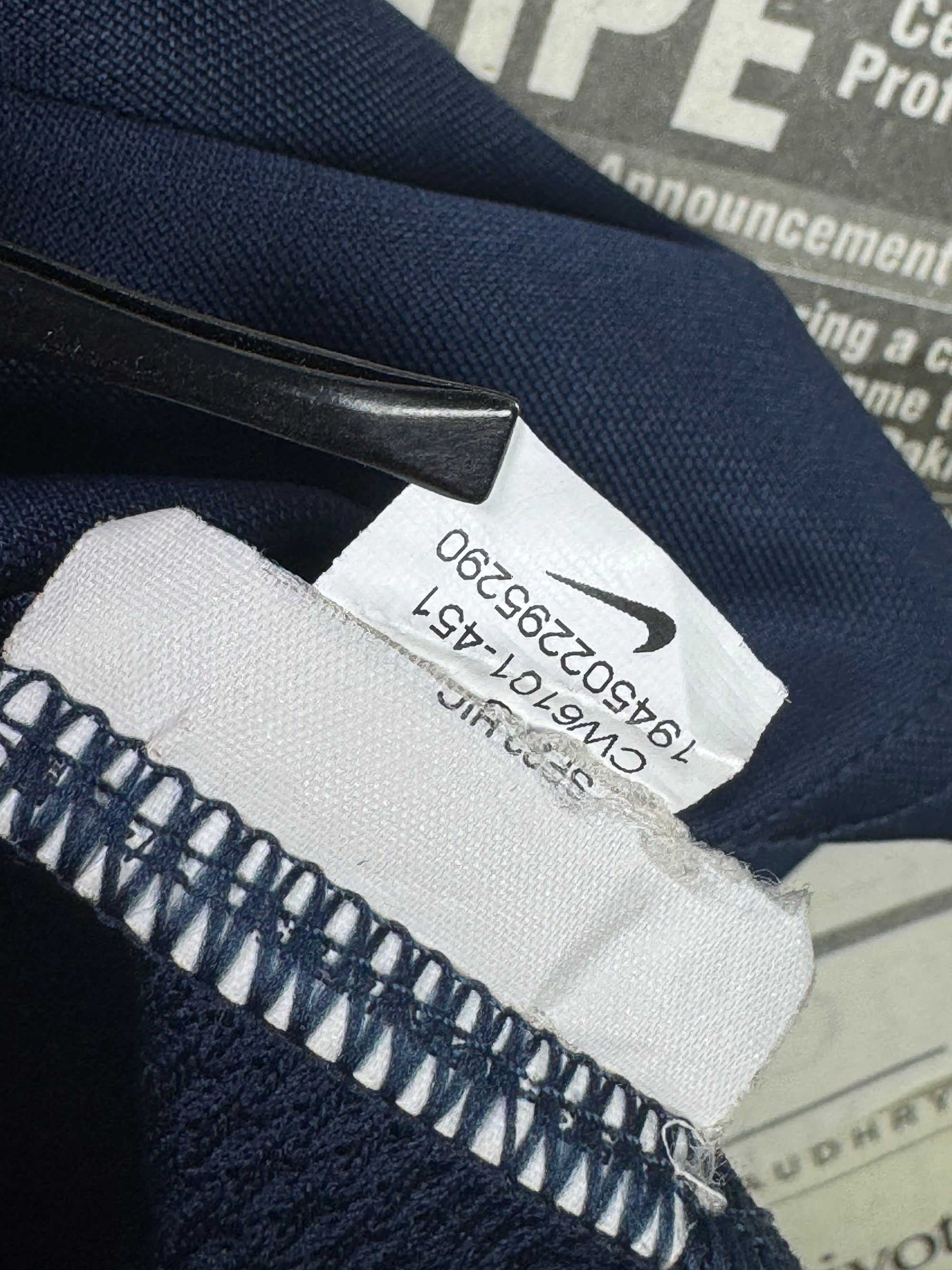 N*ke® XS | Chest: 18.5" | Navy Blue | Dri Fit Sports T-Shirt | Poly | 3545 - Genuine Maal