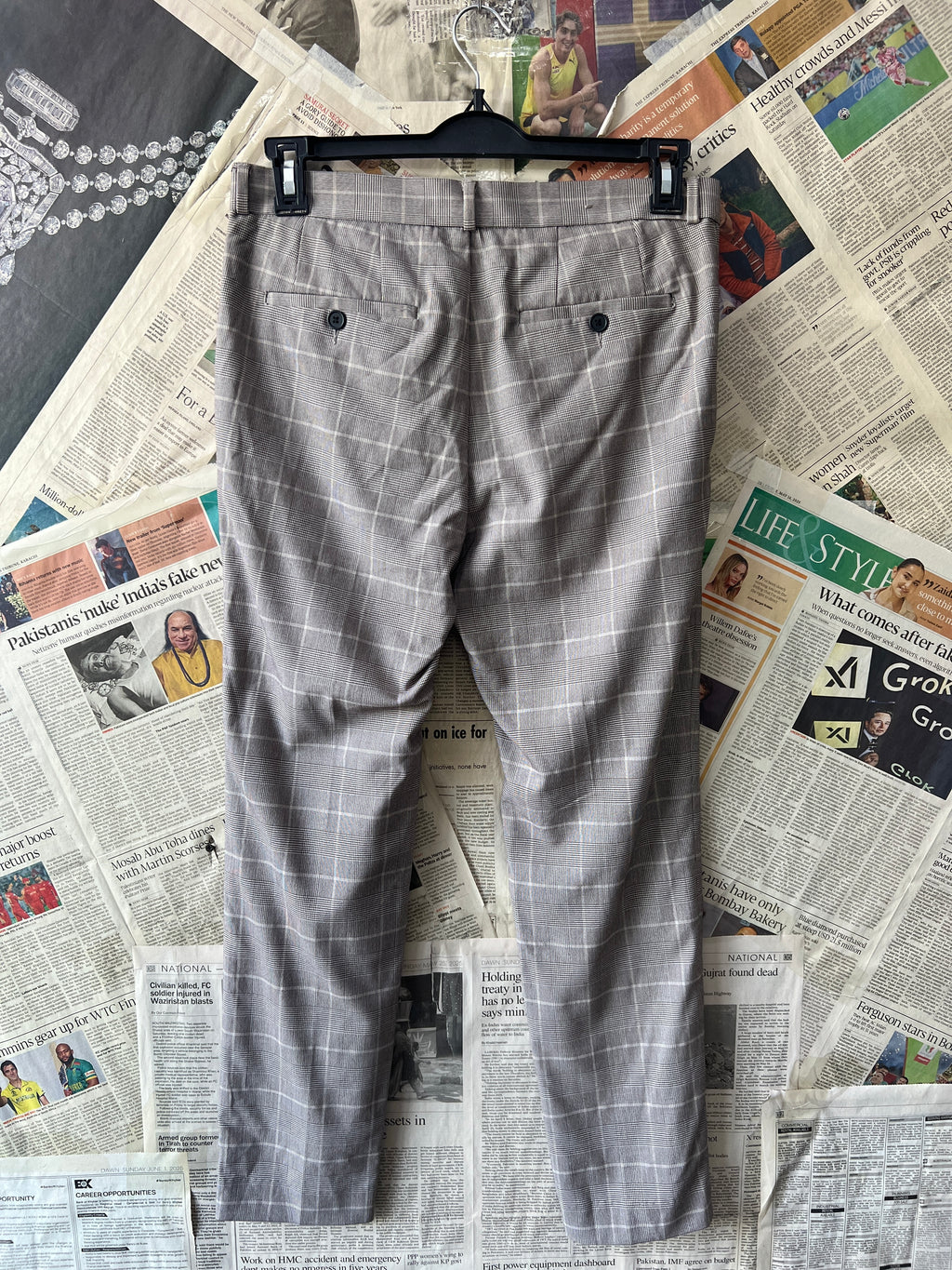 H&M® Waist: 32" | Check | Dress Pants | 1101 - Genuine Maal