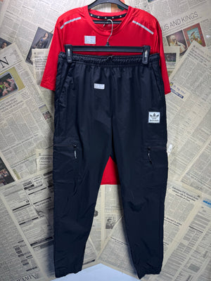 Adi*as® Medium | Chest: 22.5" | Red | Gym Track Suit | Poly - Elastane | 4680 - Genuine Maal