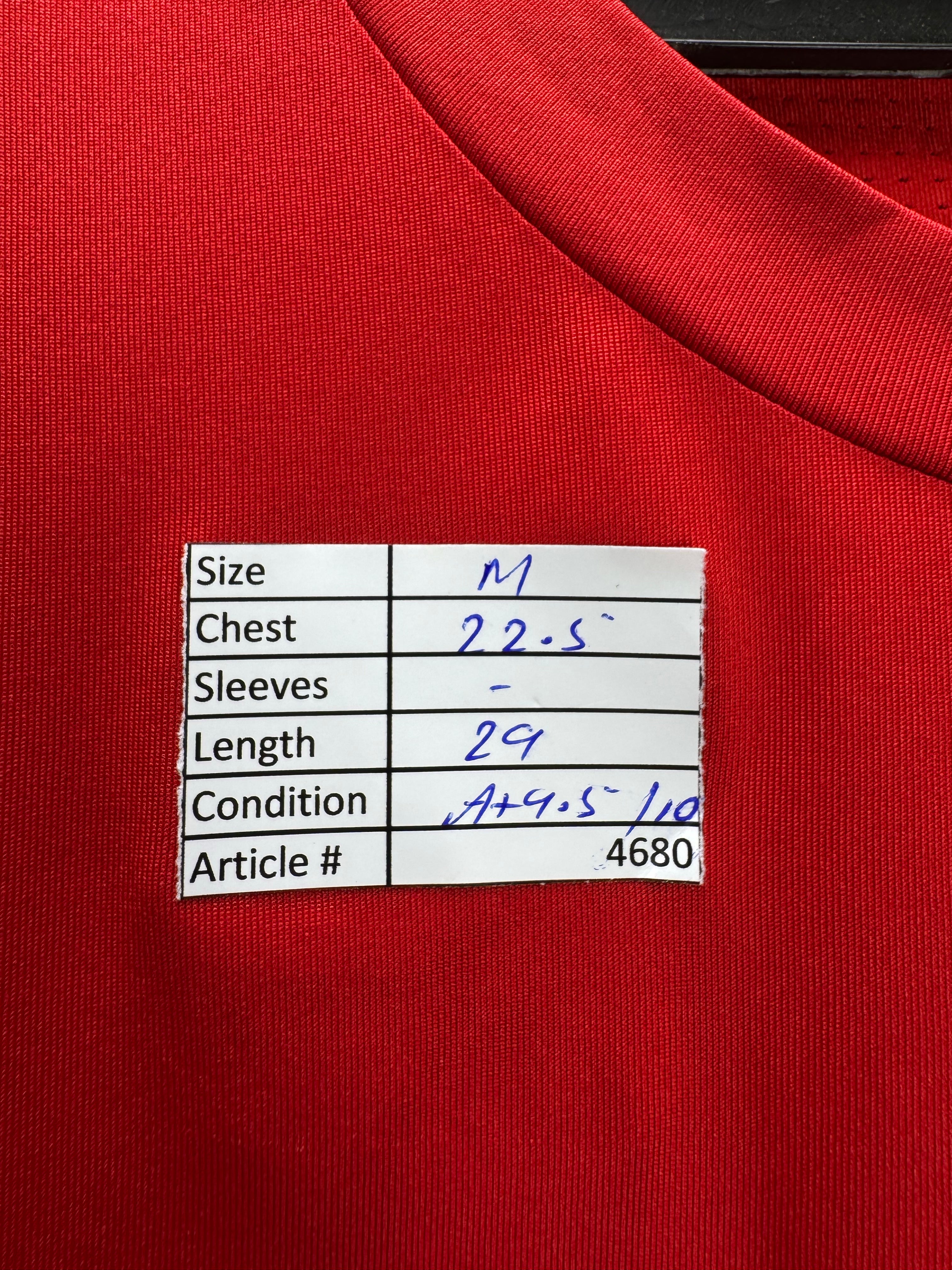 Adi*as® Medium | Chest: 22.5" | Red | Gym Track Suit | Poly - Elastane | 4680 - Genuine Maal
