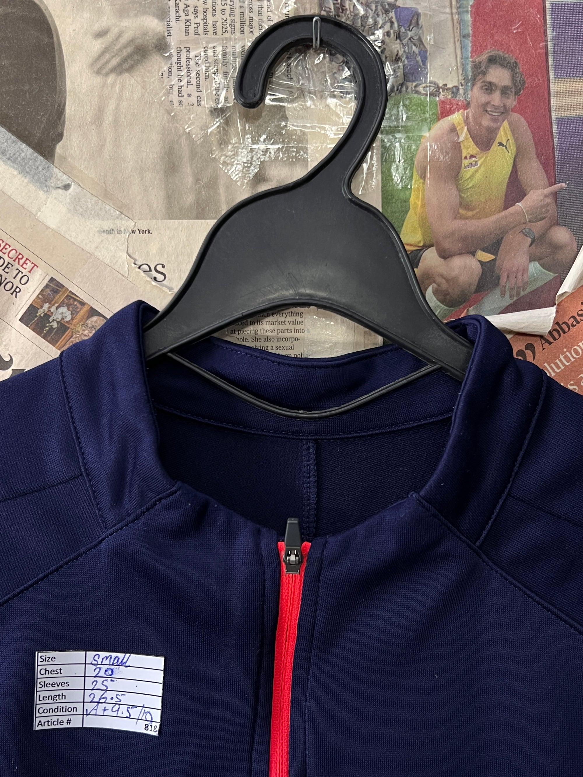 P*ma® Small | Chest: 20" | Blue | Quarter Zip Pullover | 818 - Genuine Maal