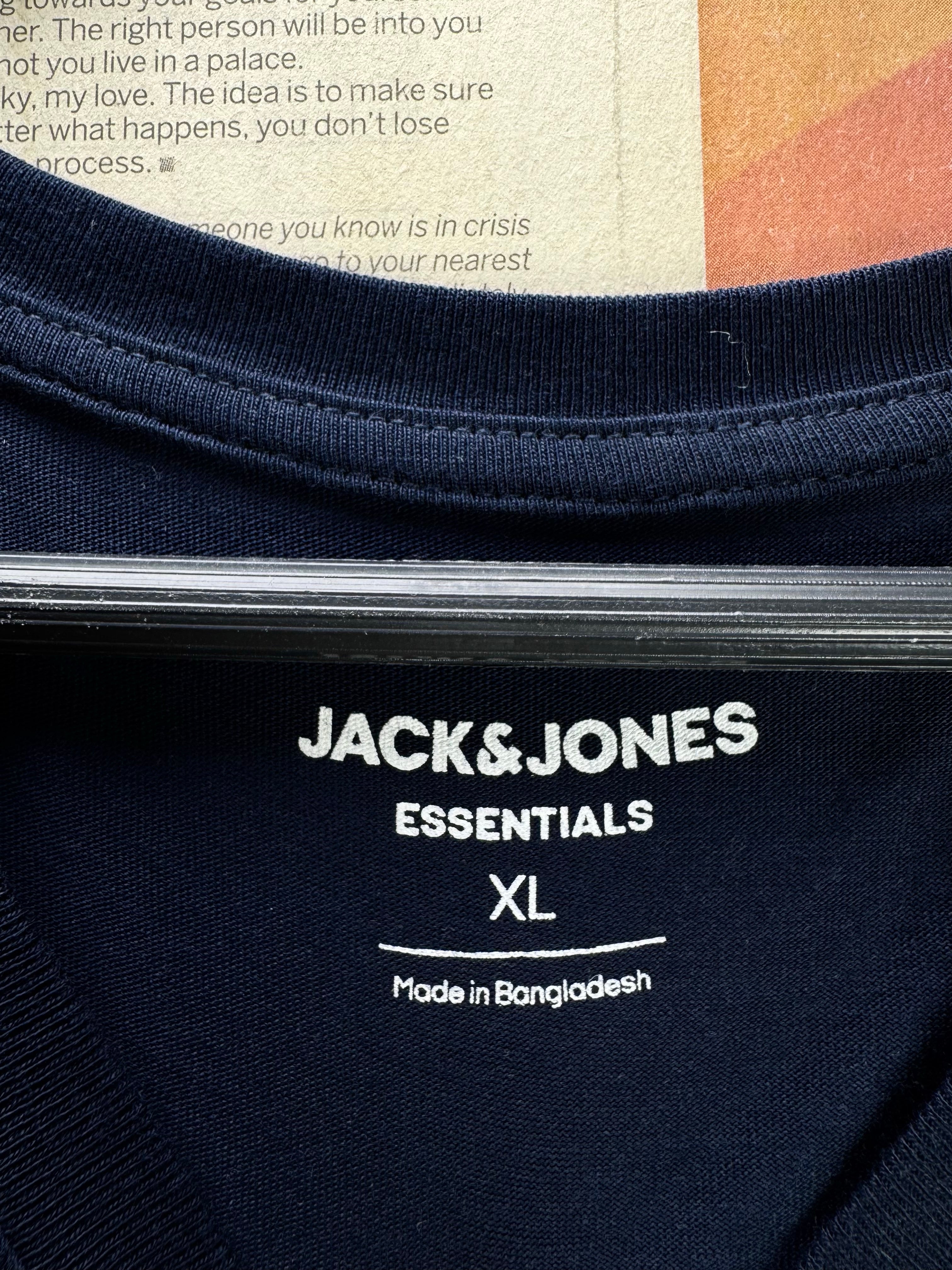 Jack&Jones® Large | Chest: 23.5" | Blue | T-Shirt | Cotton | 4921 - Genuine Maal