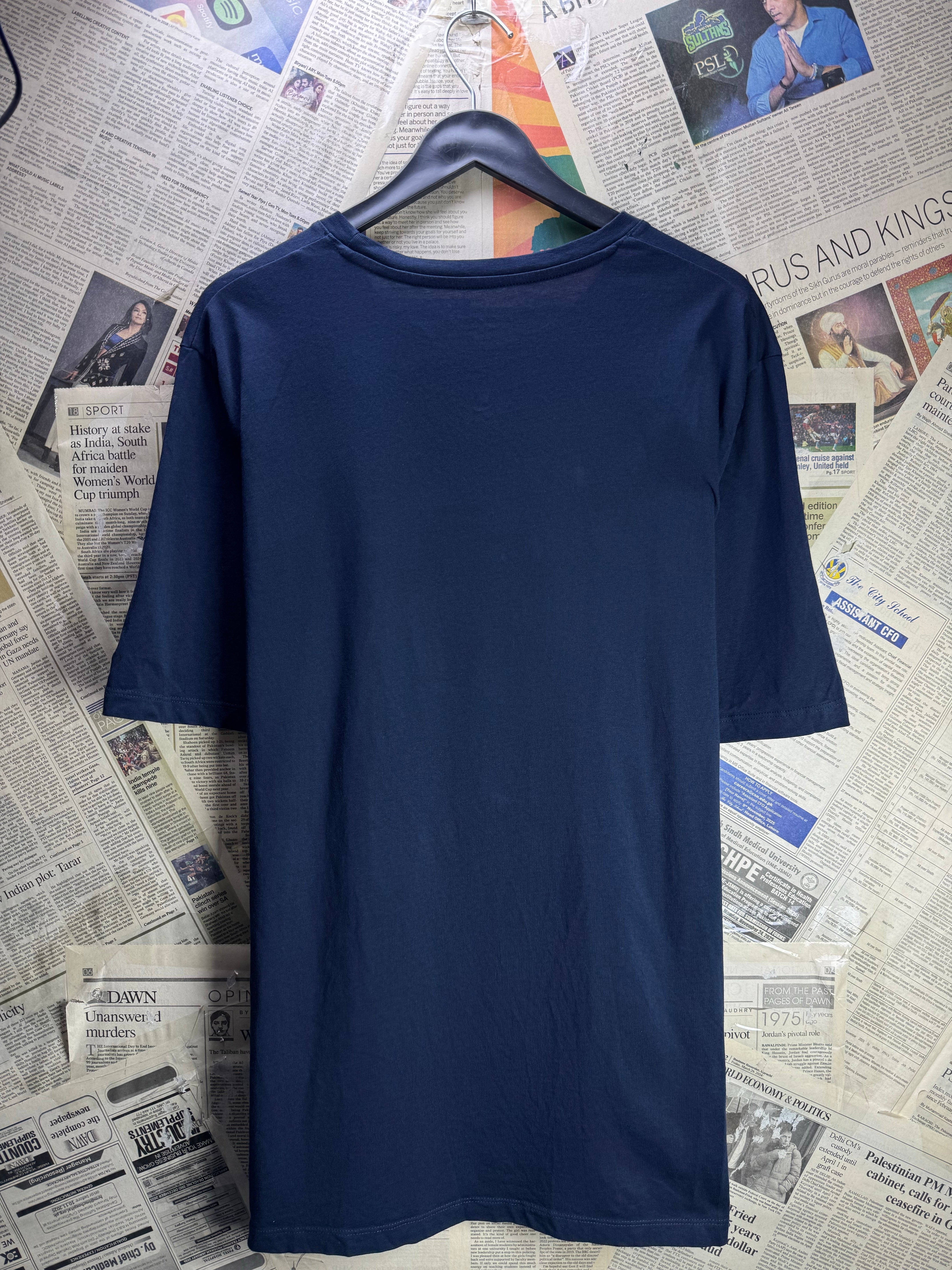Jack&Jones® Large | Chest: 23.5" | Blue | T-Shirt | Cotton | 4921 - Genuine Maal