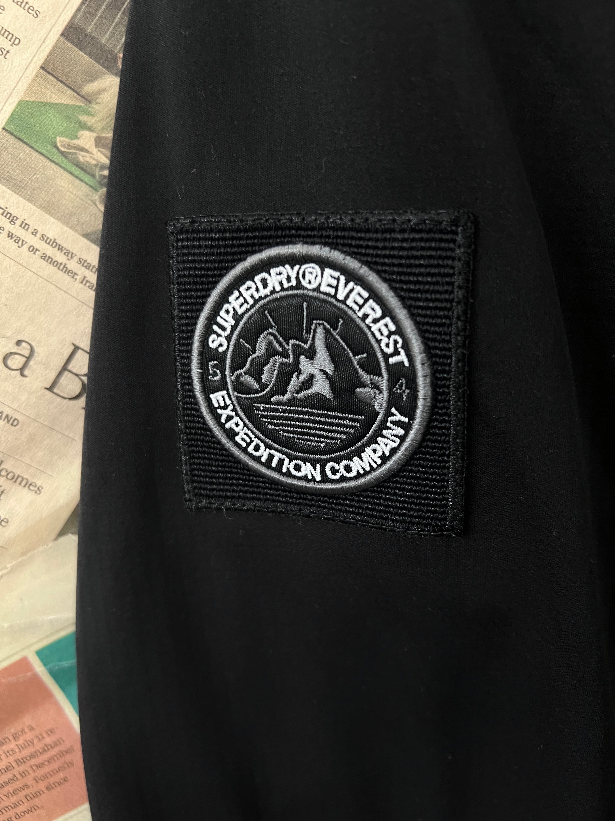 Super Dry® Small | Chest: 19" | Black | Jacket with Hoodie | 834 - Genuine Maal