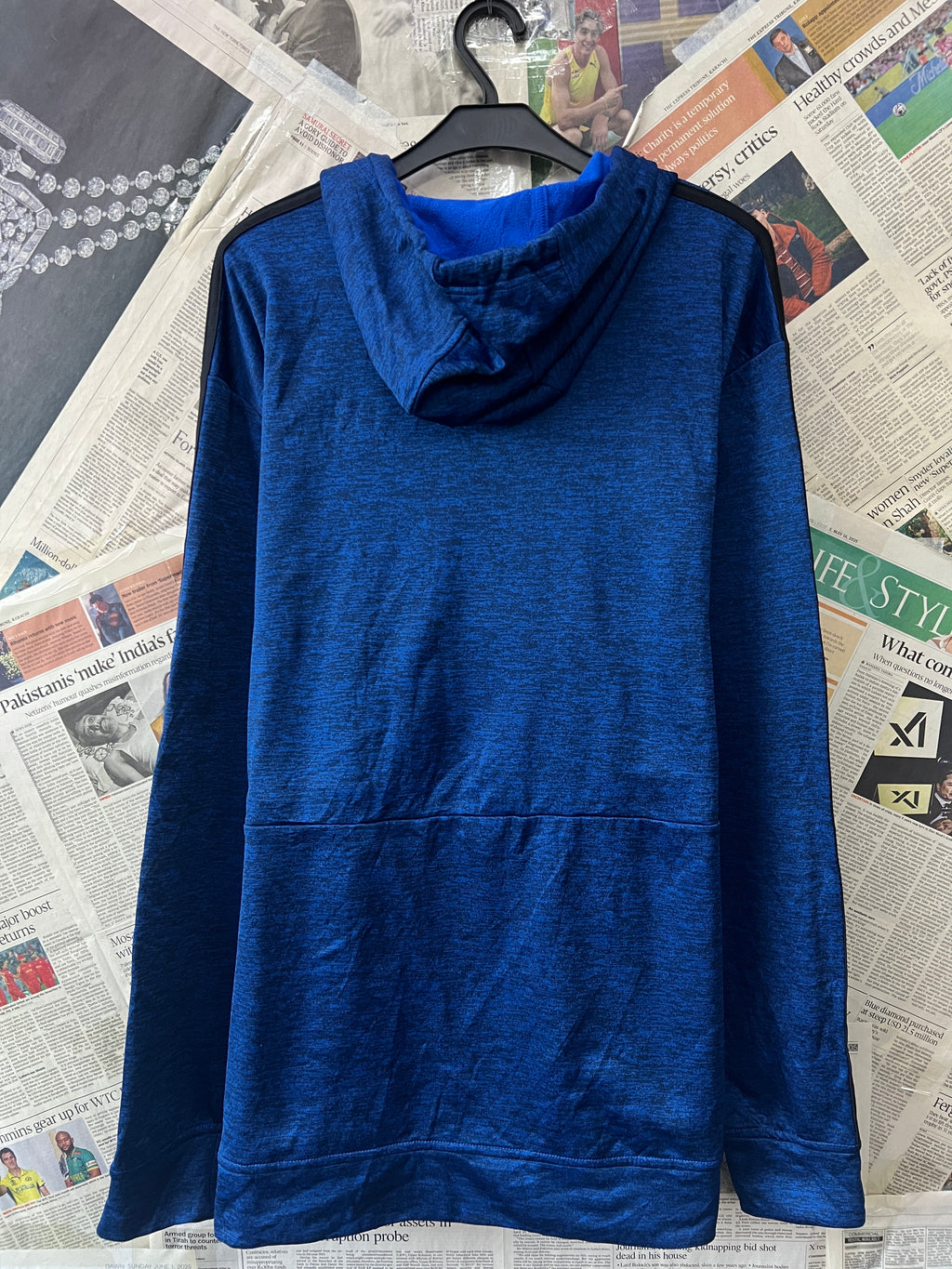 Adid*s® XXL | Chest: 28" | Royal Blue | Full Zip Hoodie | 823 - Genuine Maal