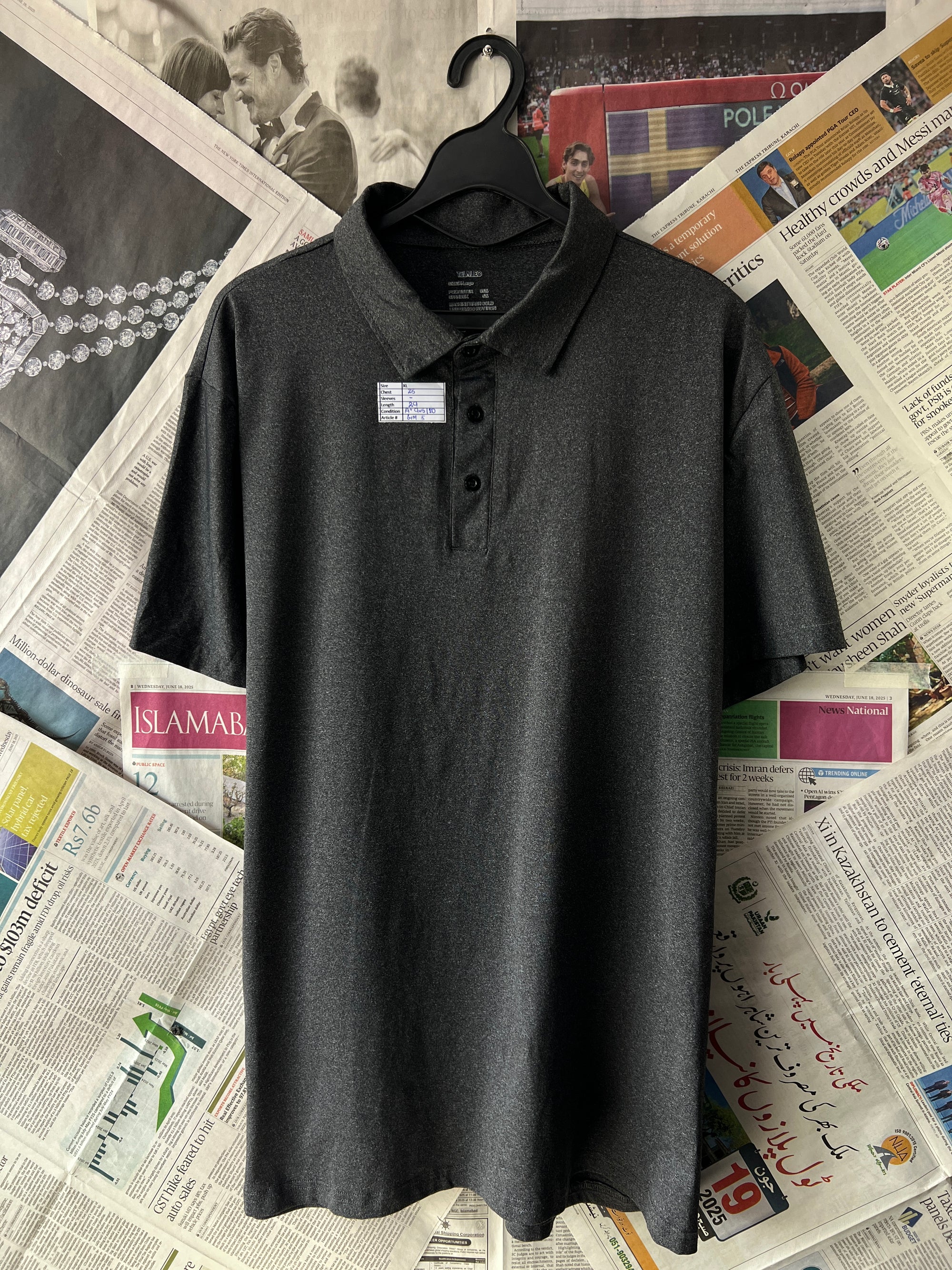 TELALEO® Charcoal | XL | Chest: 25" | T05 - Genuine Maal