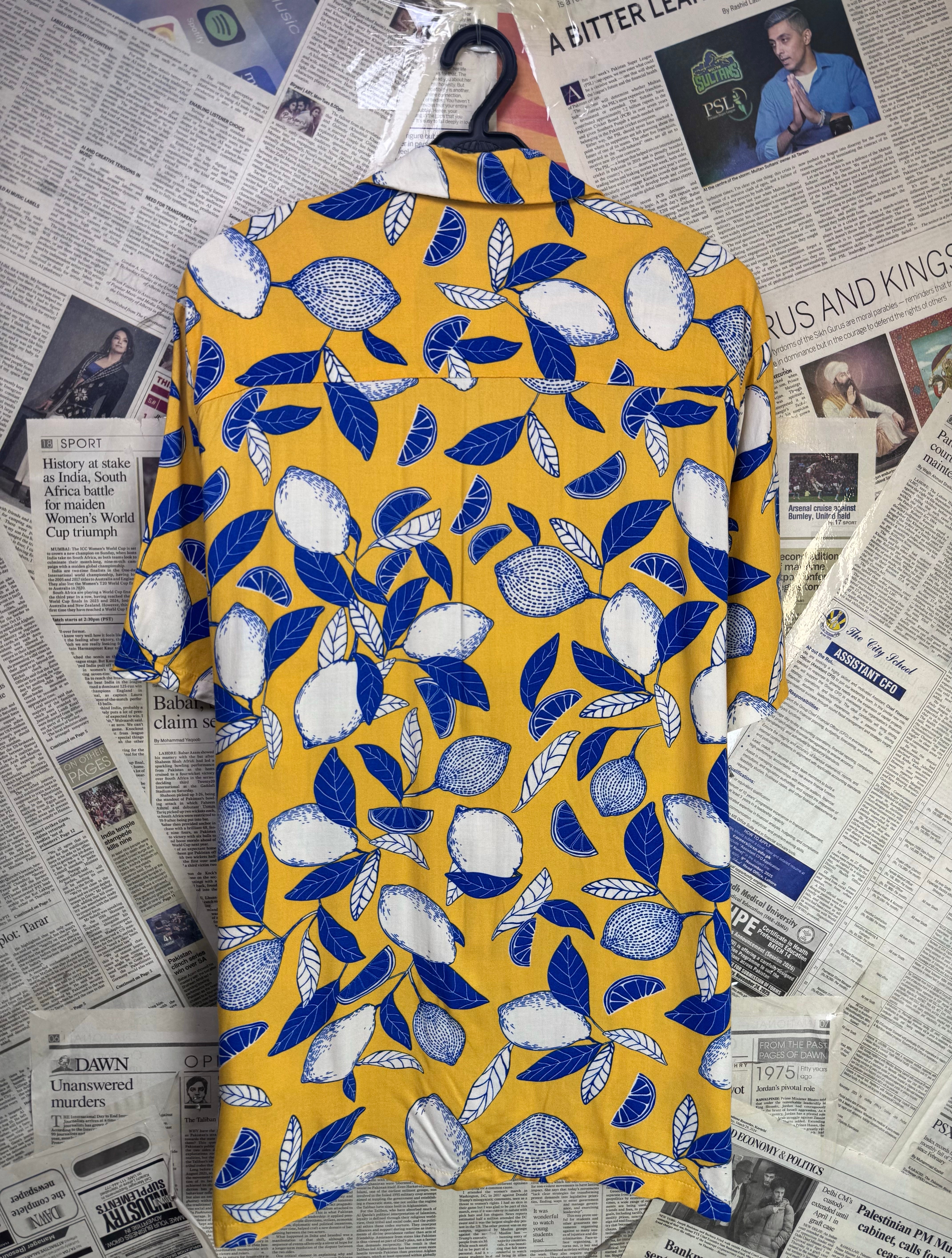 Primark® Medium | Chest: 22.5" | Floral | Hawaii Shirt | Viscose | 3548 - Genuine Maal