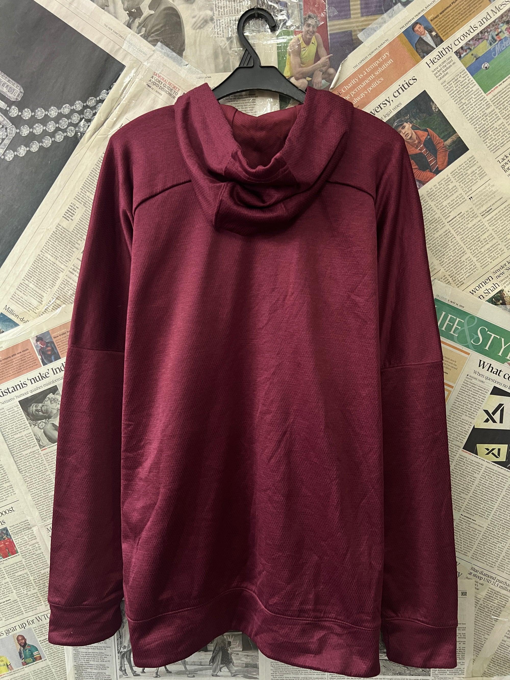 Adid*s® XL | Chest: 25" | Maroon | Hoodie | 833 - Genuine Maal