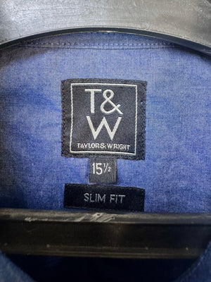 Taylor&Wright® Medium | Chest: 21.5" | Blue | Shirt | Cotton - Poly | 3724 - Genuine Maal