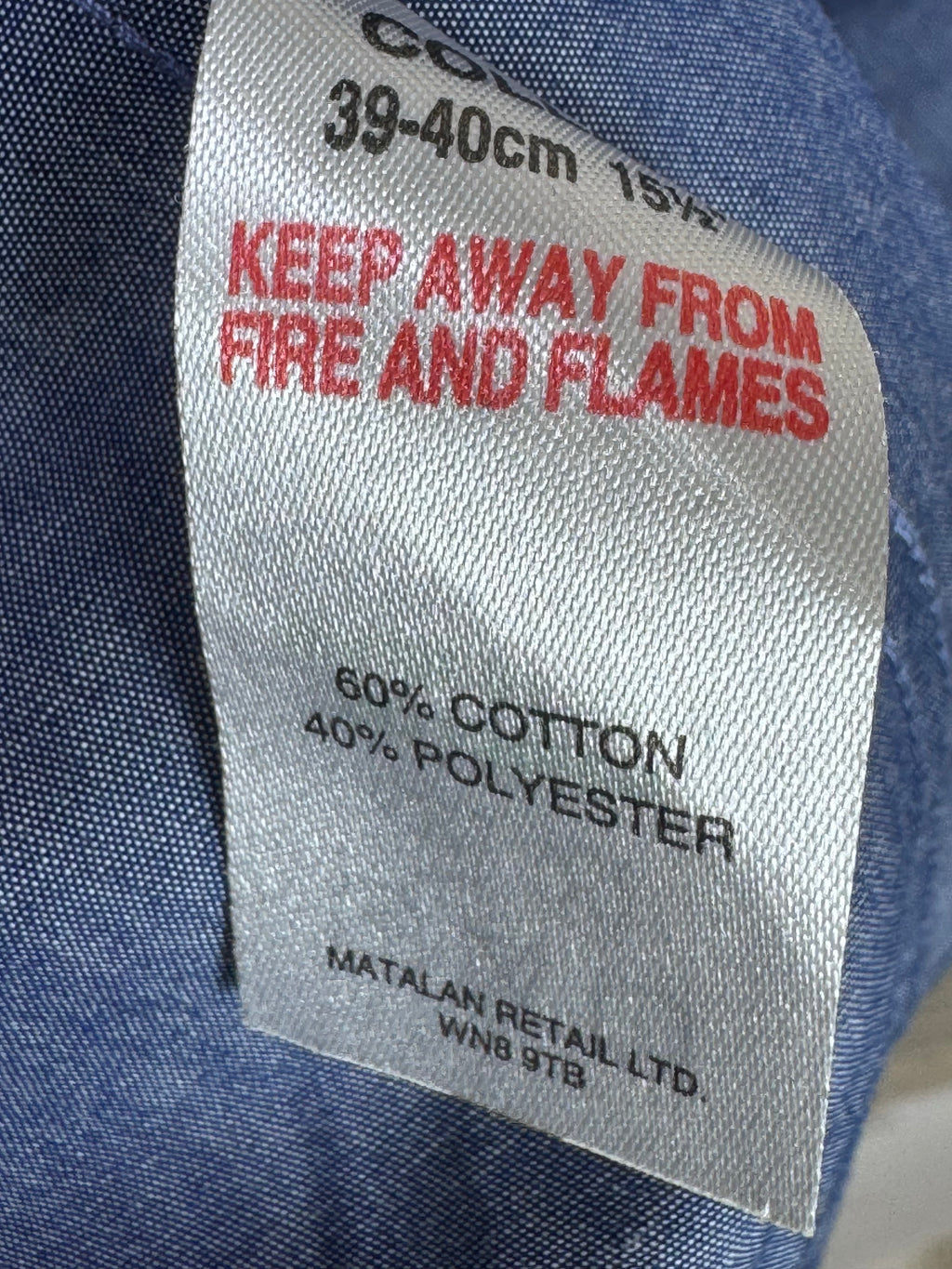 Taylor&Wright® Medium | Chest: 21.5" | Blue | Shirt | Cotton - Poly | 3724 - Genuine Maal