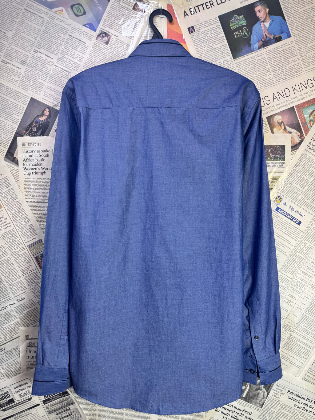 Taylor&Wright® Medium | Chest: 21.5" | Blue | Shirt | Cotton - Poly | 3724 - Genuine Maal