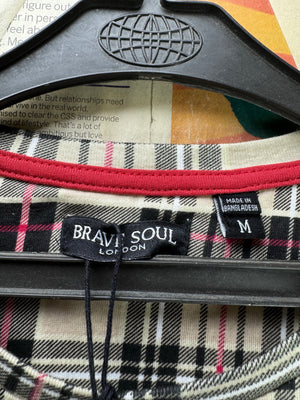 Brave Soul® Small | Chest: 20" | Check | T-Shirt | Cotton | 5302 - Genuine Maal