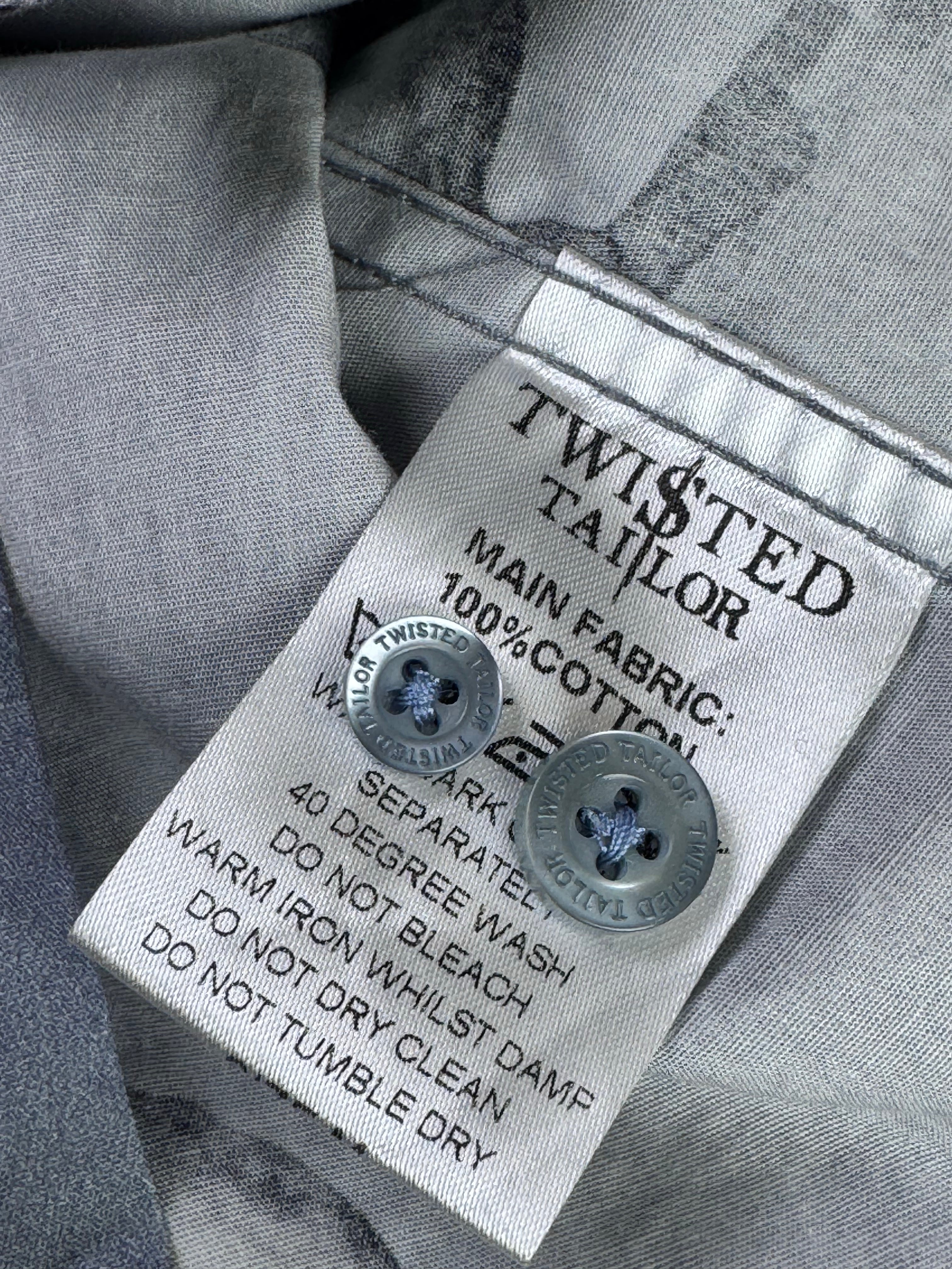 Twisted Tailor® Small | Chest: 21" | Floral | Shirt | Cotton | 3720 - Genuine Maal