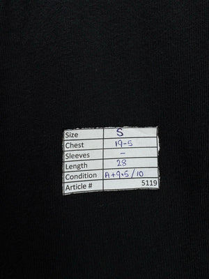 Adi*as® Small | Chest: 19.5" | Black | T-Shirt | Cotton | 5119 - Genuine Maal