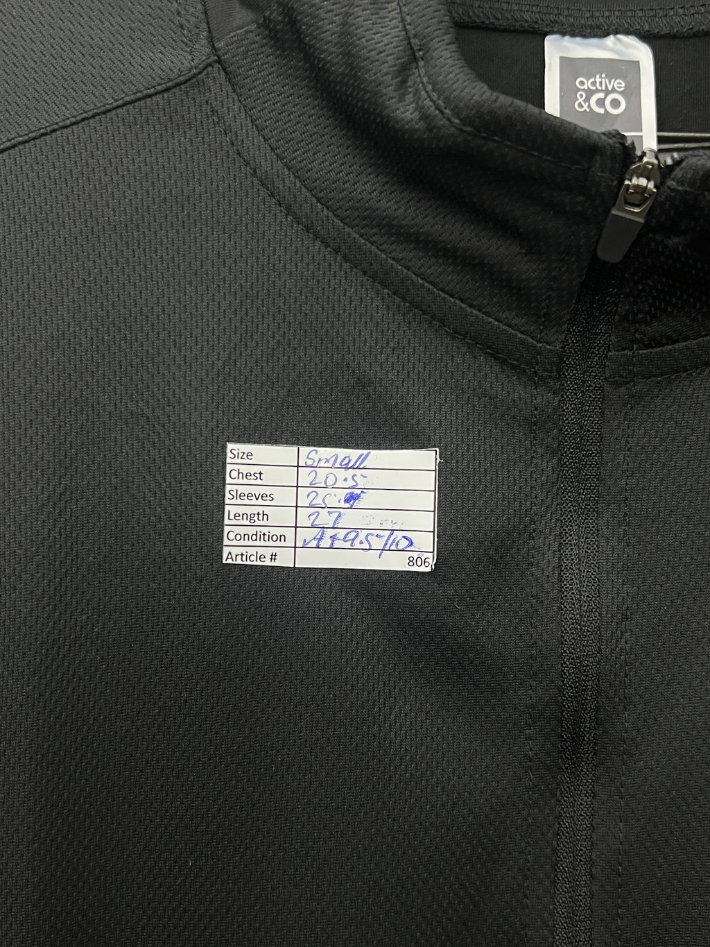 Active & Co® Small | Chest: 20.5" | Black | Jacket | 806 - Genuine Maal