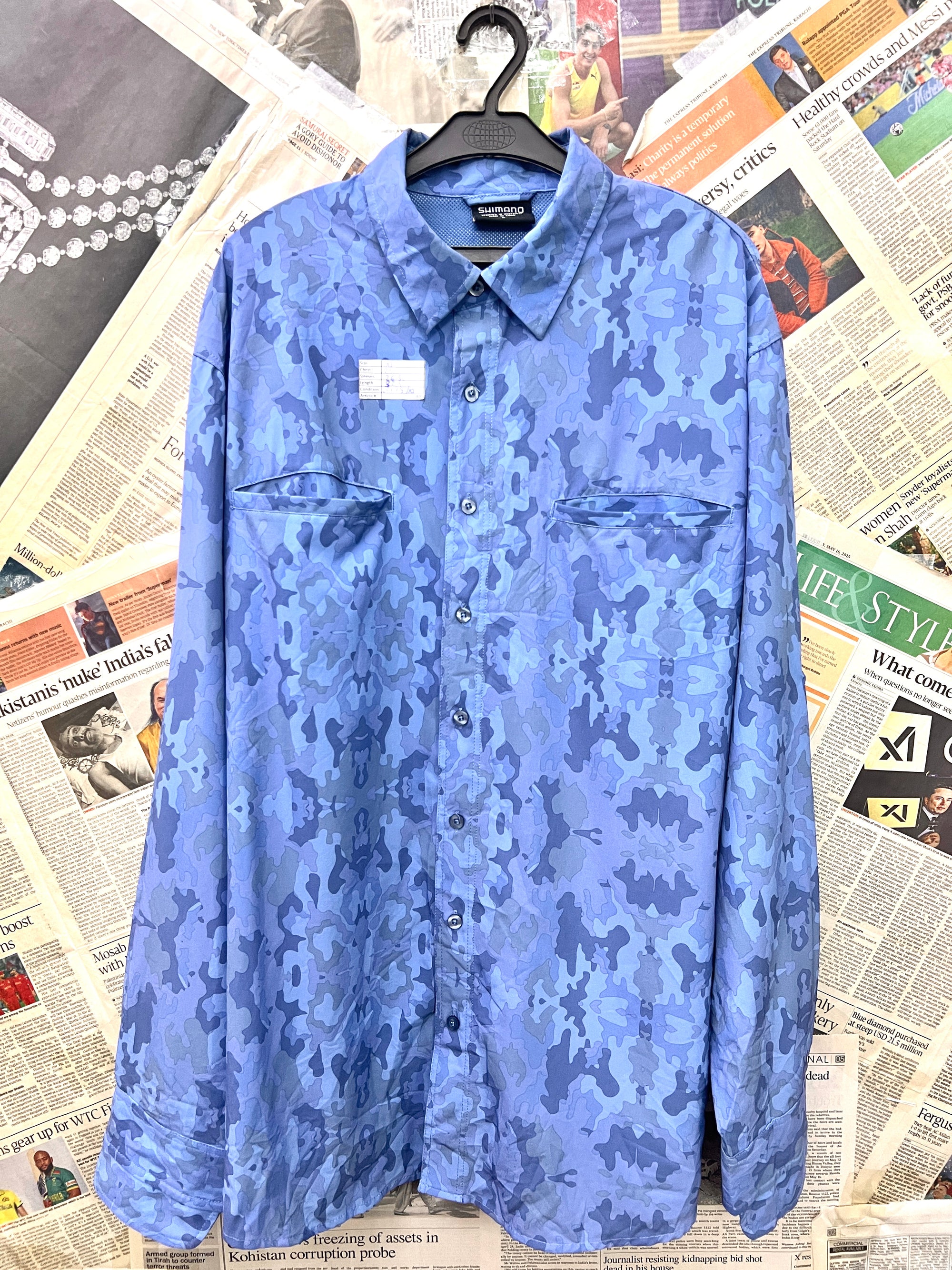 Shimano® XL | Chest: 25" | Blue | Sweat Shirt | 809 - Genuine Maal