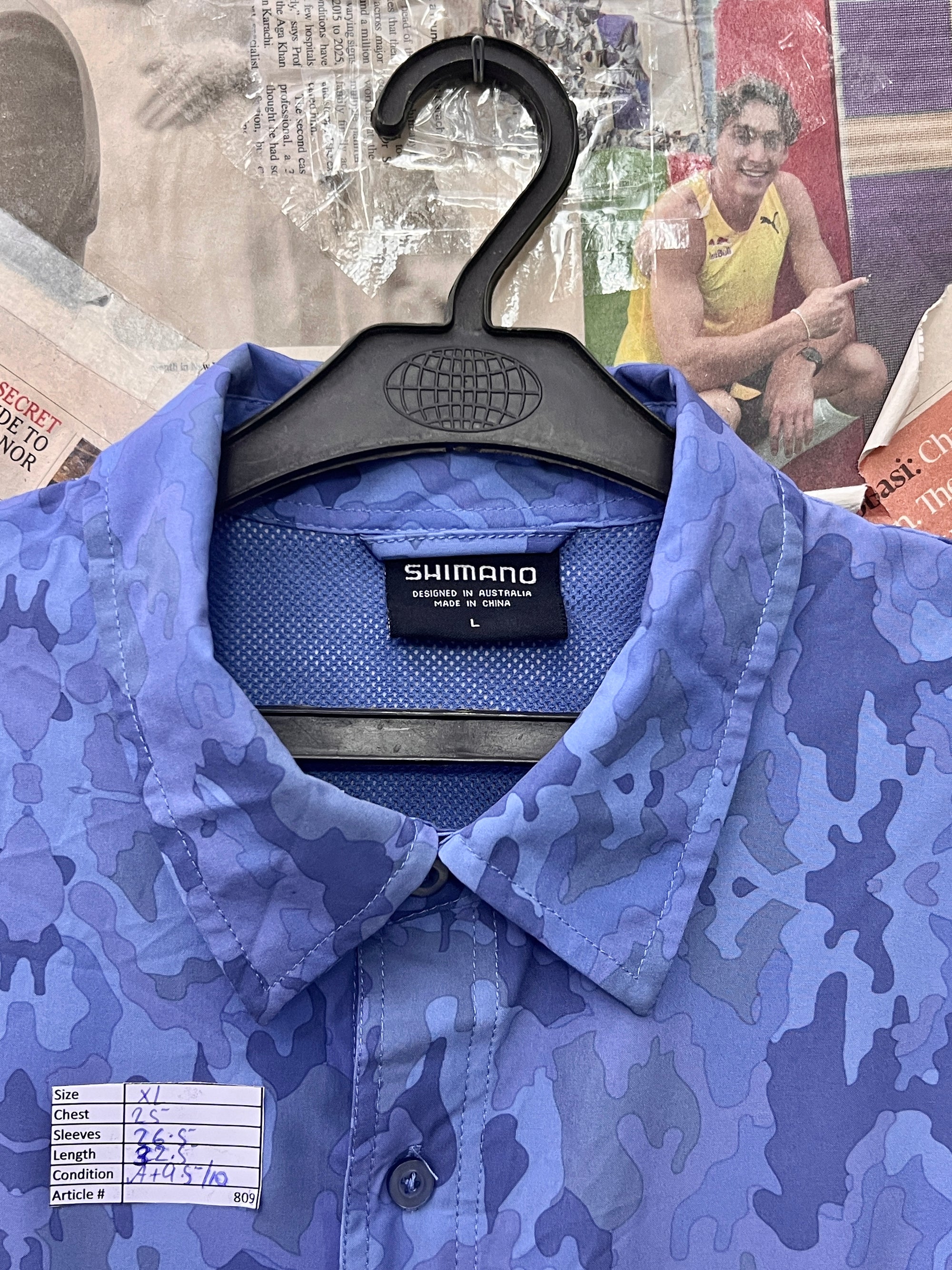 Shimano® XL | Chest: 25" | Blue | Sweat Shirt | 809 - Genuine Maal