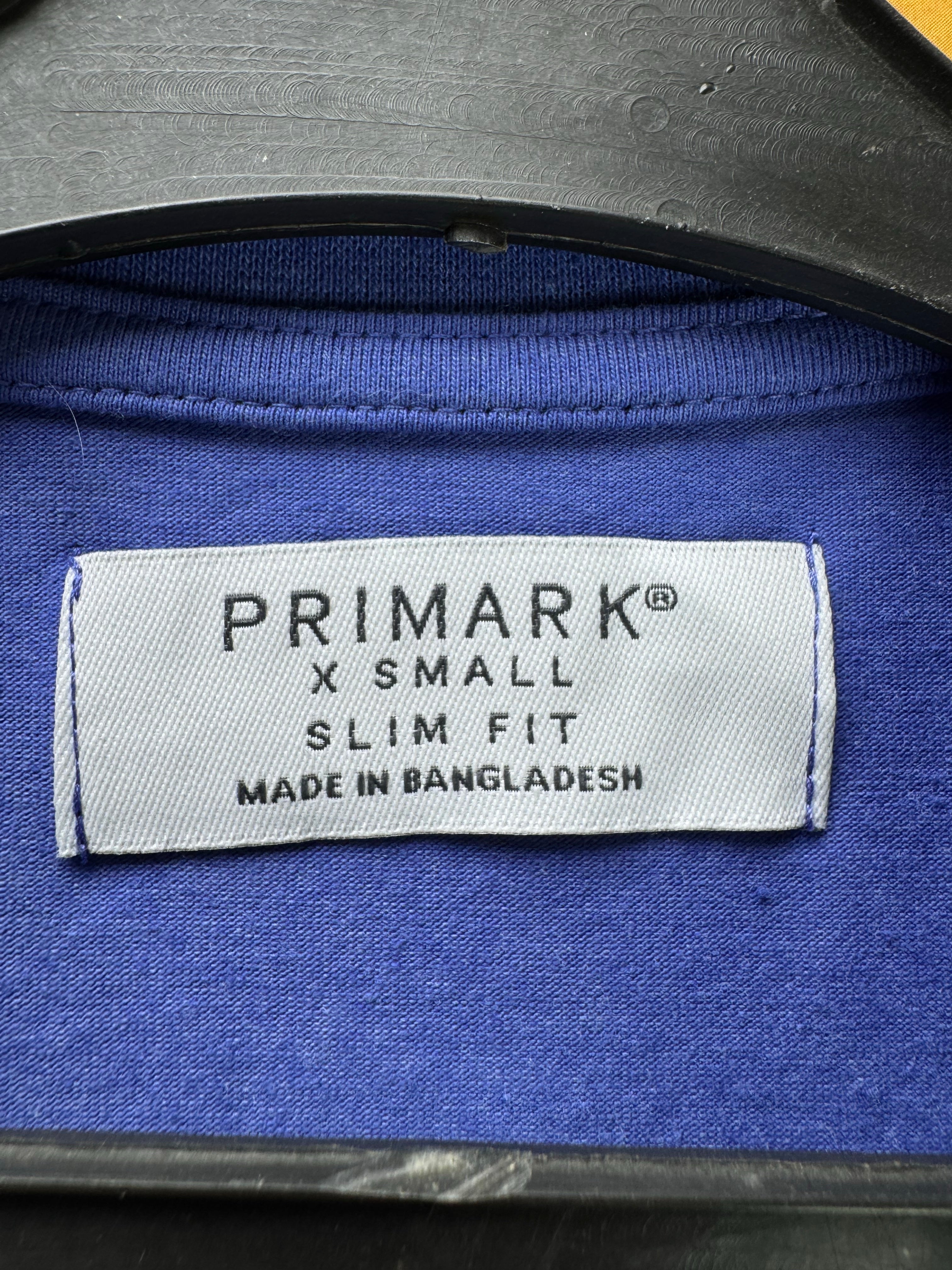 Primark® XS | Chest: 17.5" | Blue | T-Shirt | Poly - Cotton - Elastane | 5116 - Genuine Maal