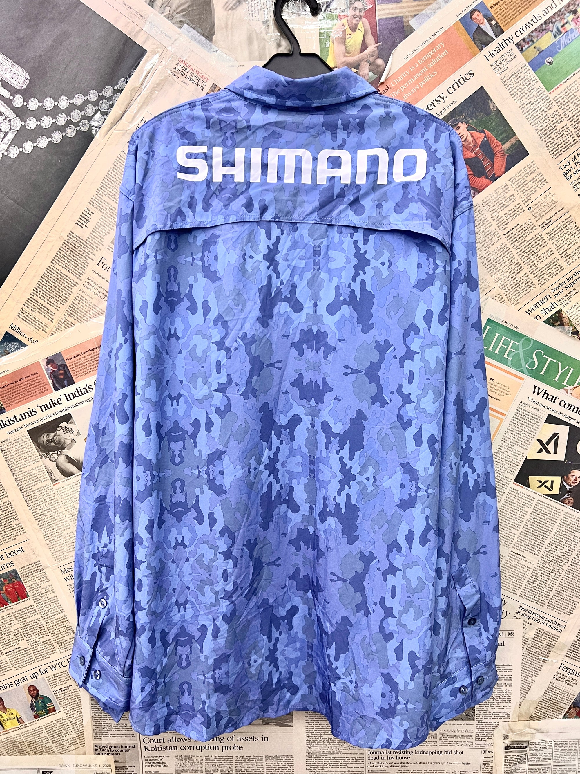 Shimano® XL | Chest: 25" | Blue | Sweat Shirt | 809 - Genuine Maal