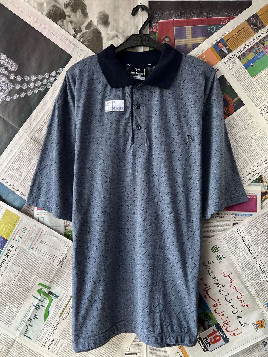 JACK NEWTON® Grey | Large | Chest: 23" | T19 - Genuine Maal