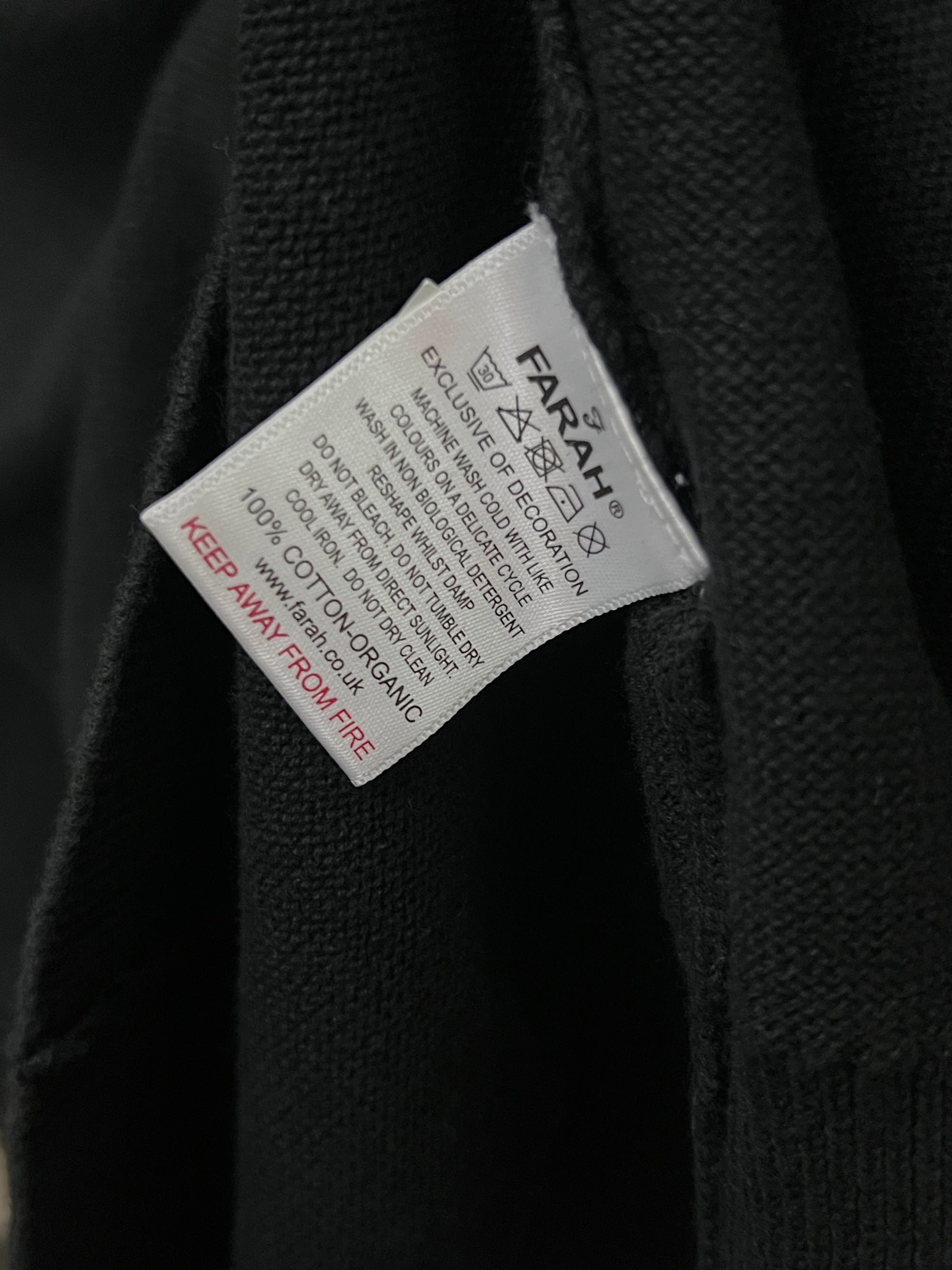 Farah® Large | Chest: 23" | Black | Sweat Shirt | 805 - Genuine Maal