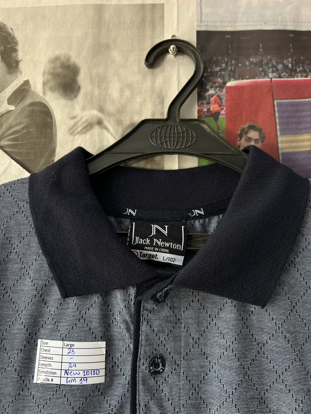 JACK NEWTON® Grey | Large | Chest: 23" | T19 - Genuine Maal