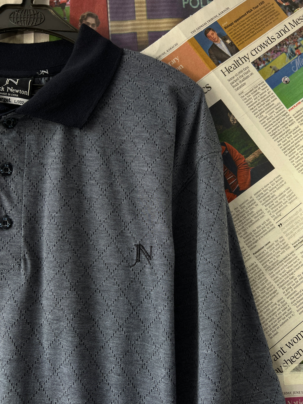 JACK NEWTON® Grey | Large | Chest: 23" | T19 - Genuine Maal