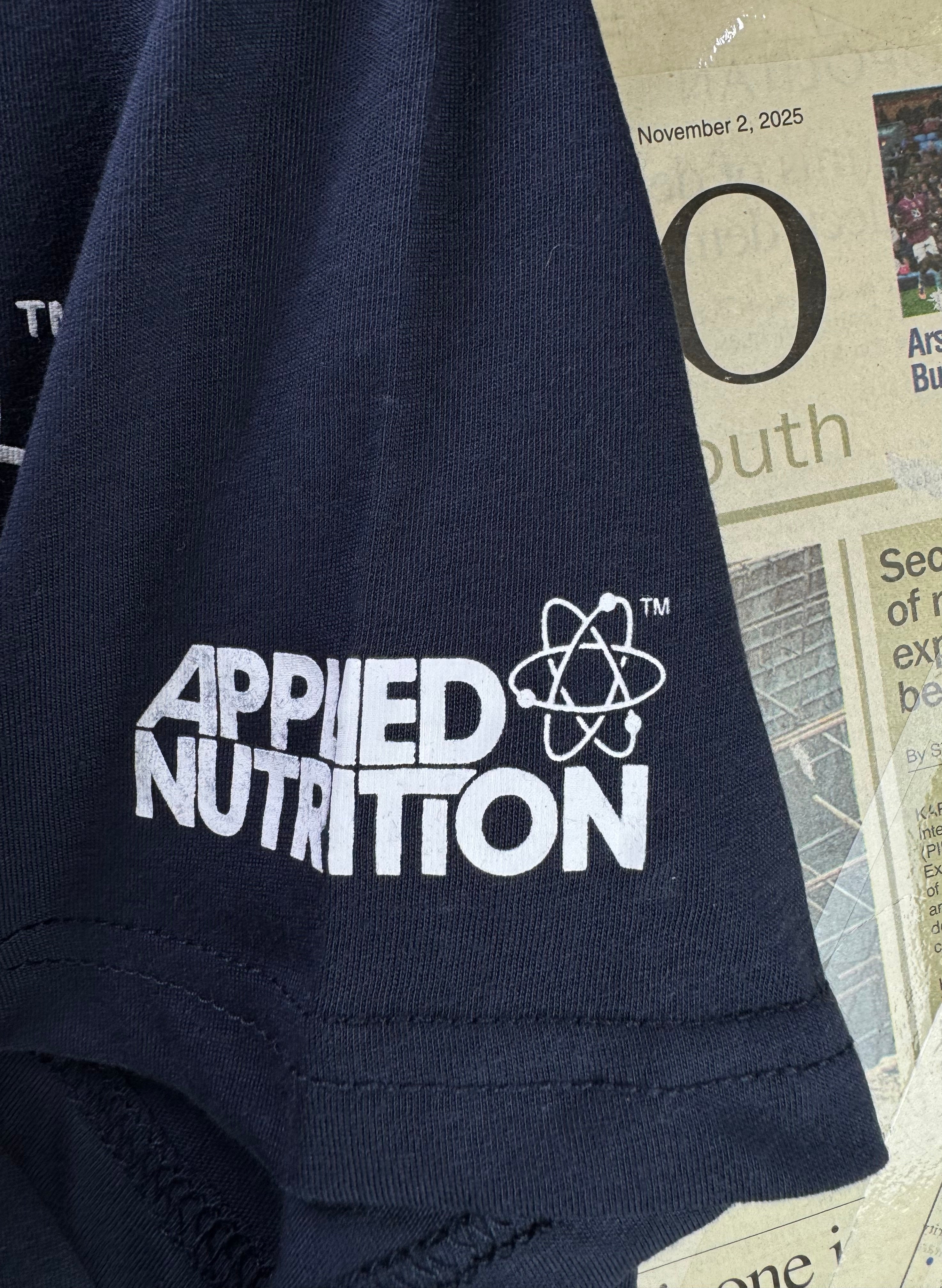 Applied Nutrition® Small | Chest: 20" | Black | T-Shirt | Poly - Cotton | 5124 - Genuine Maal