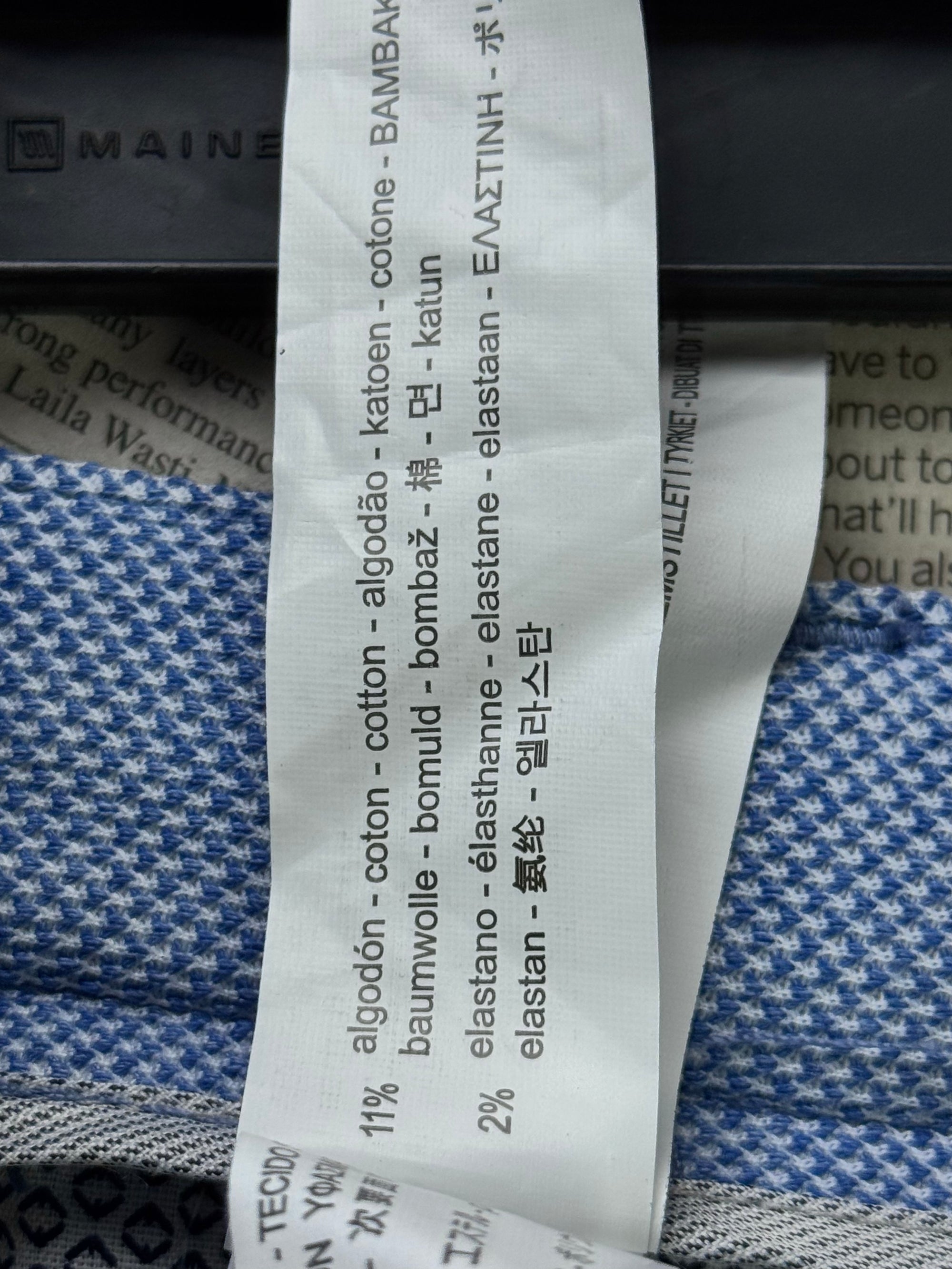 Zara® Waist: 32" to 34" | Blue | Shorts | Poly - Cotton=Elastane | 1349 - Genuine Maal