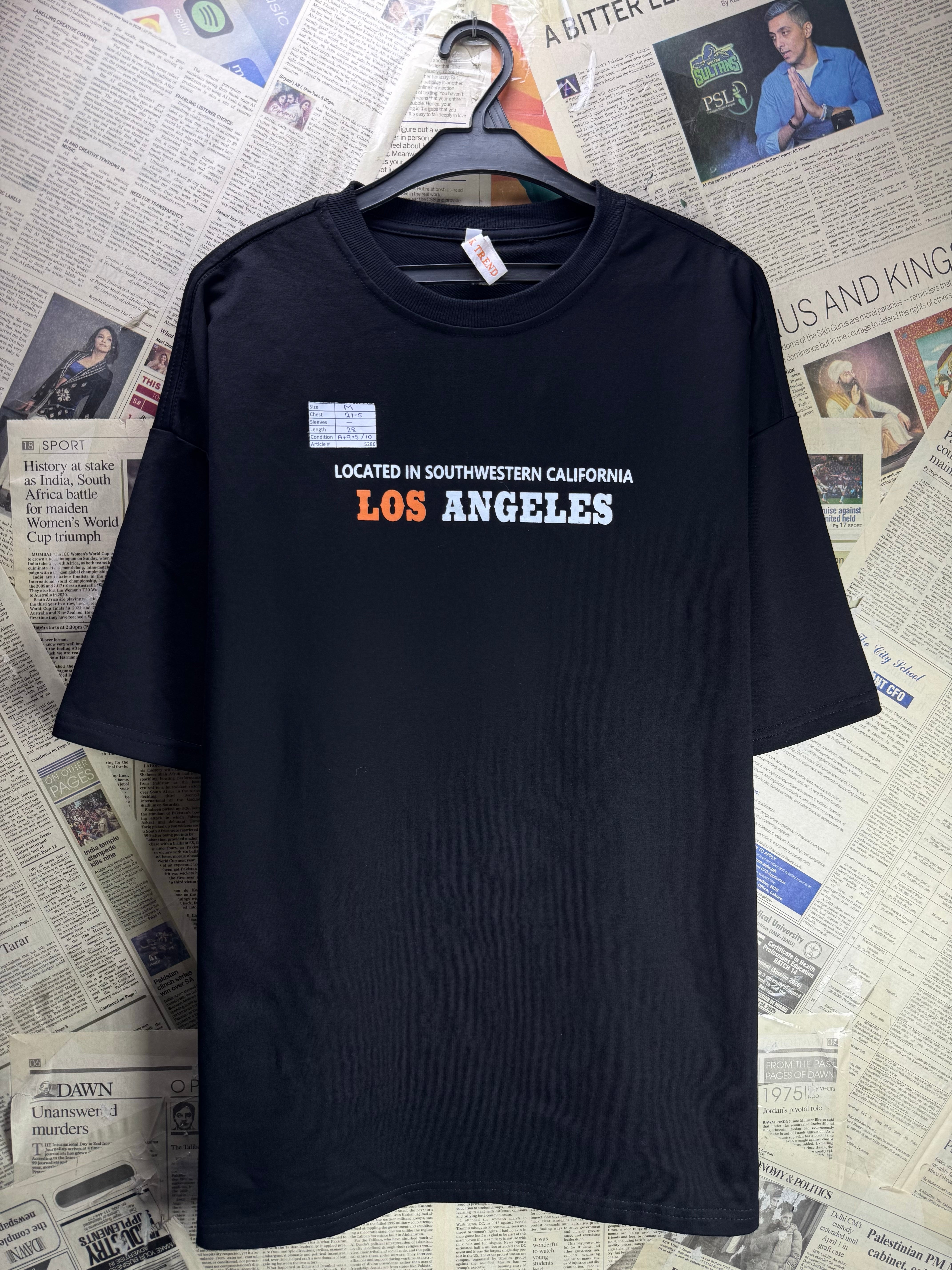 KK Trend® Medium | Chest: 21.5" | Black | T-Shirts | Poly - Cotton - Elastane | 5286 - Genuine Maal