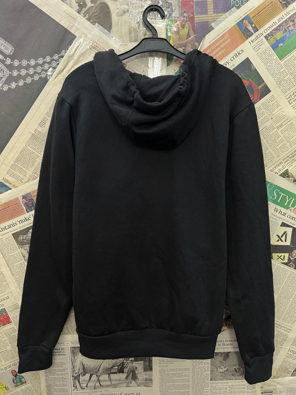 Slazenger® Large | Chest: 23" | Black | Full Zip Hoodie | 811 - Genuine Maal