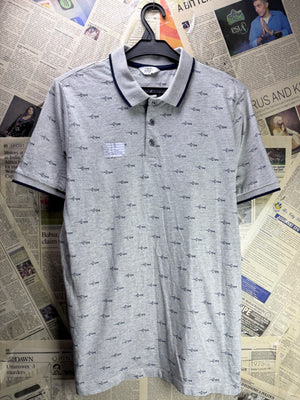 Next® Small | Chest: 19" | Grey | Polo Shirt | Cotton - Viscose | 5100 - Genuine Maal