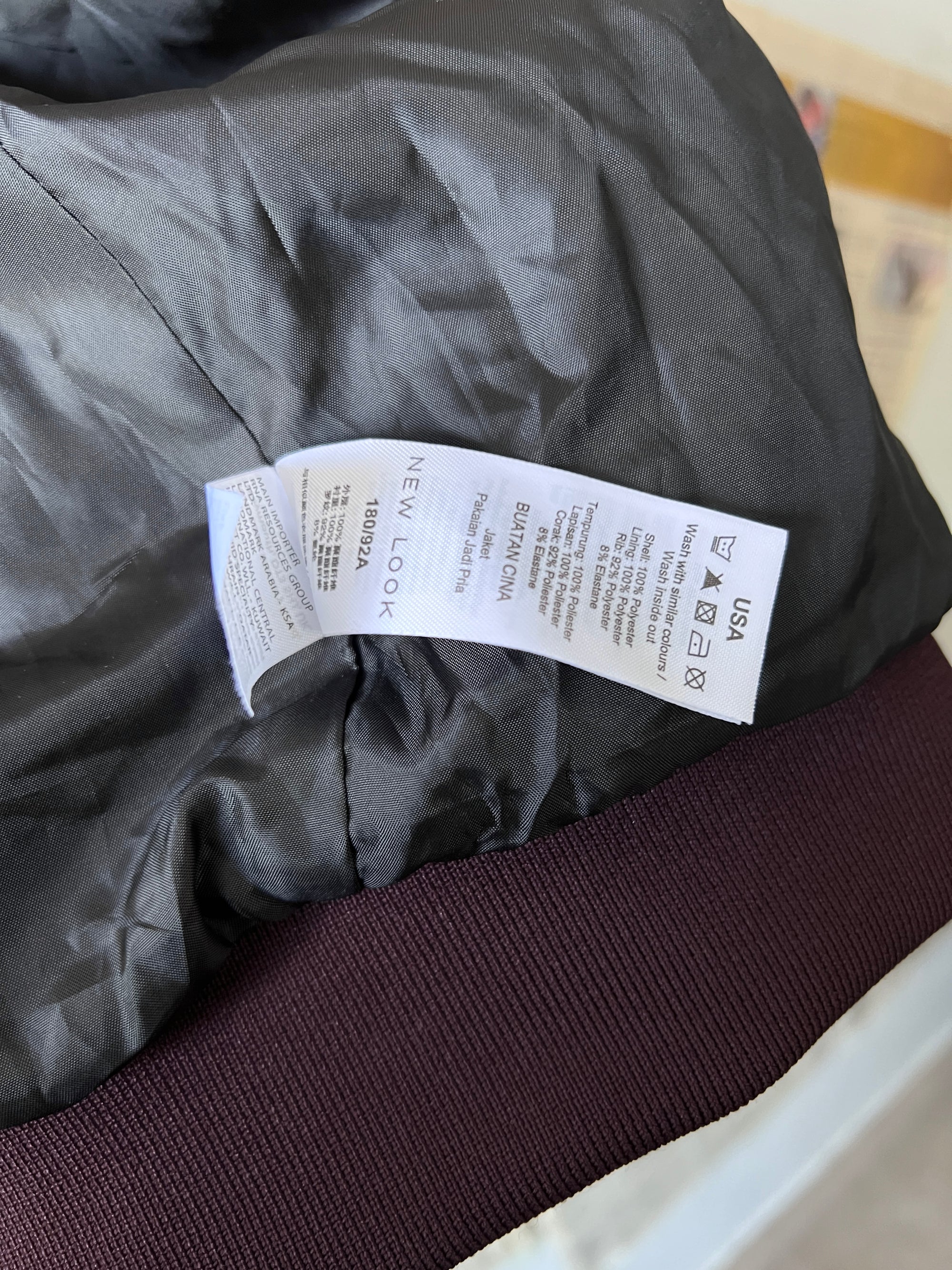 New Look® Medium | Chest: 21.5 | Maroon | Bomber Jacket | 800 - Genuine Maal