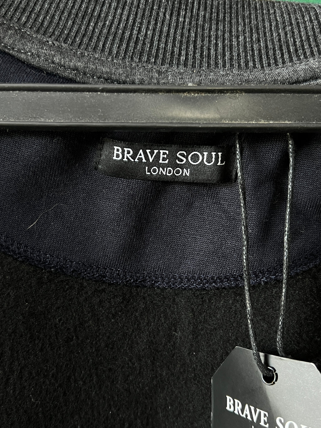 Brave Soul® Small | Chest: 21" | Charcoal | Bomber Jacket | 798 - Genuine Maal