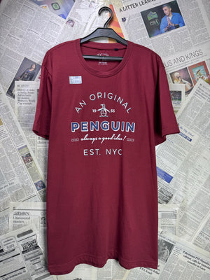 Penguin® Large | Chest: 24" | Crimson | T-Shirt | Cotton - Poly | 3734 - Genuine Maal