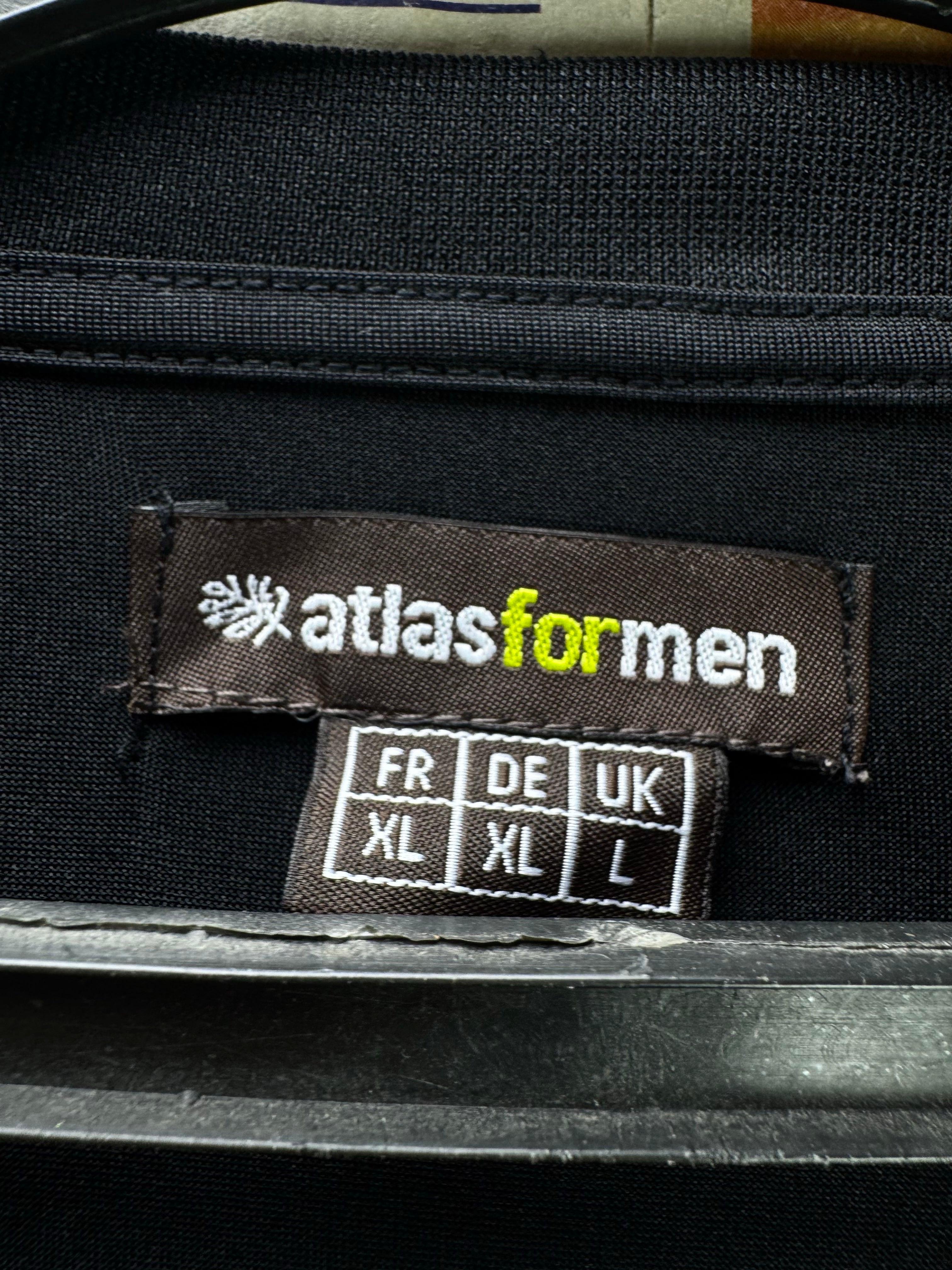 Atlas for Men® Large | Chest: 23.5" | Black | Running T-Shirt | Polyester | 4919 - Genuine Maal