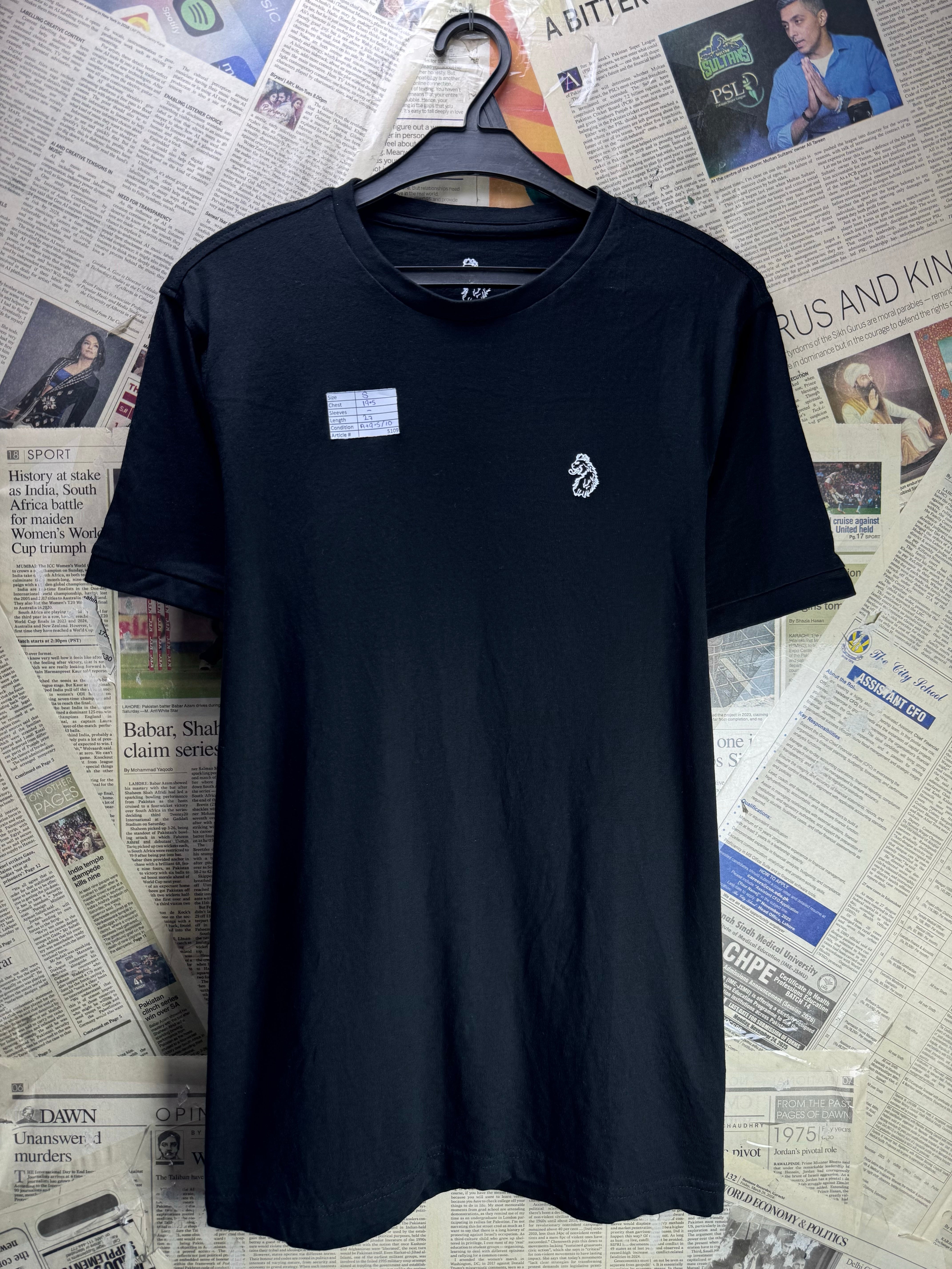 Luke® Small | Chest: 19.5" | Black | T-Shirt | Cotton | 5109 - Genuine Maal