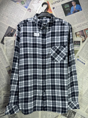 Furor® Small | Chest: 21" | Grey Plaid | Shirt | Cotton | 3738 - Genuine Maal