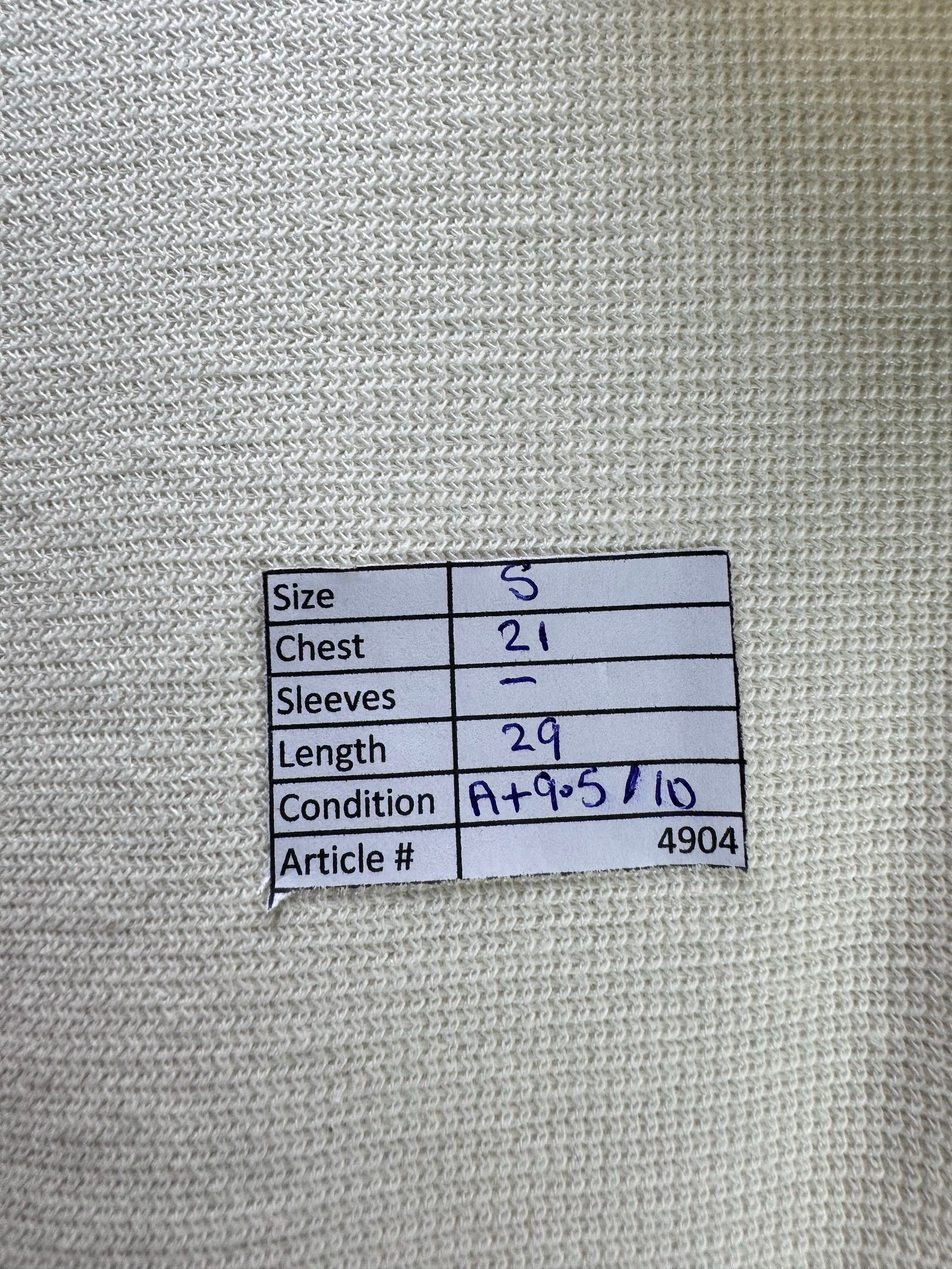 Zara® Small | Chest: 21" | White | Polo Shirt | Poly - Cotton | 4904 - Genuine Maal