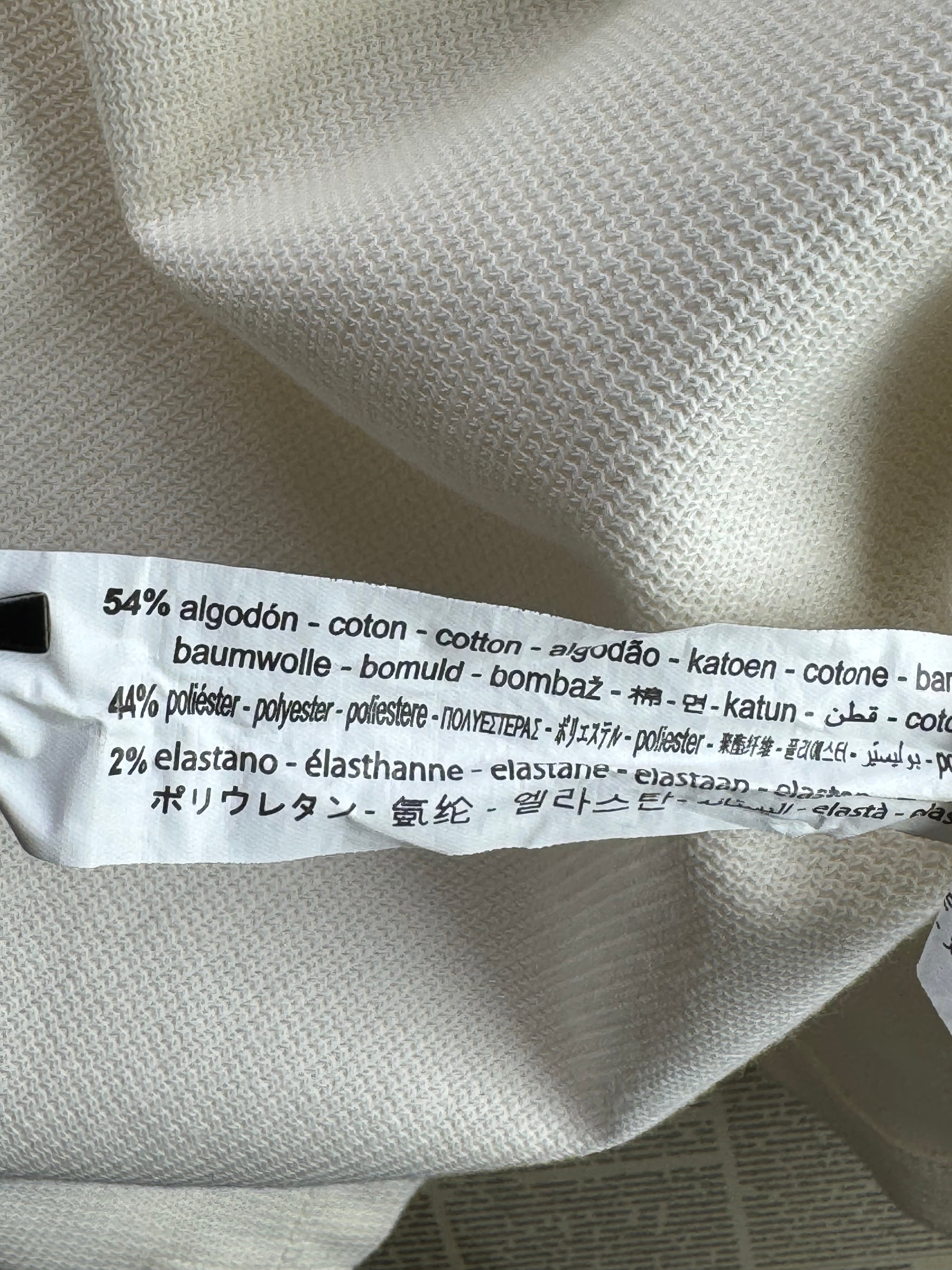 Zara® Small | Chest: 21" | White | Polo Shirt | Poly - Cotton | 4904 - Genuine Maal