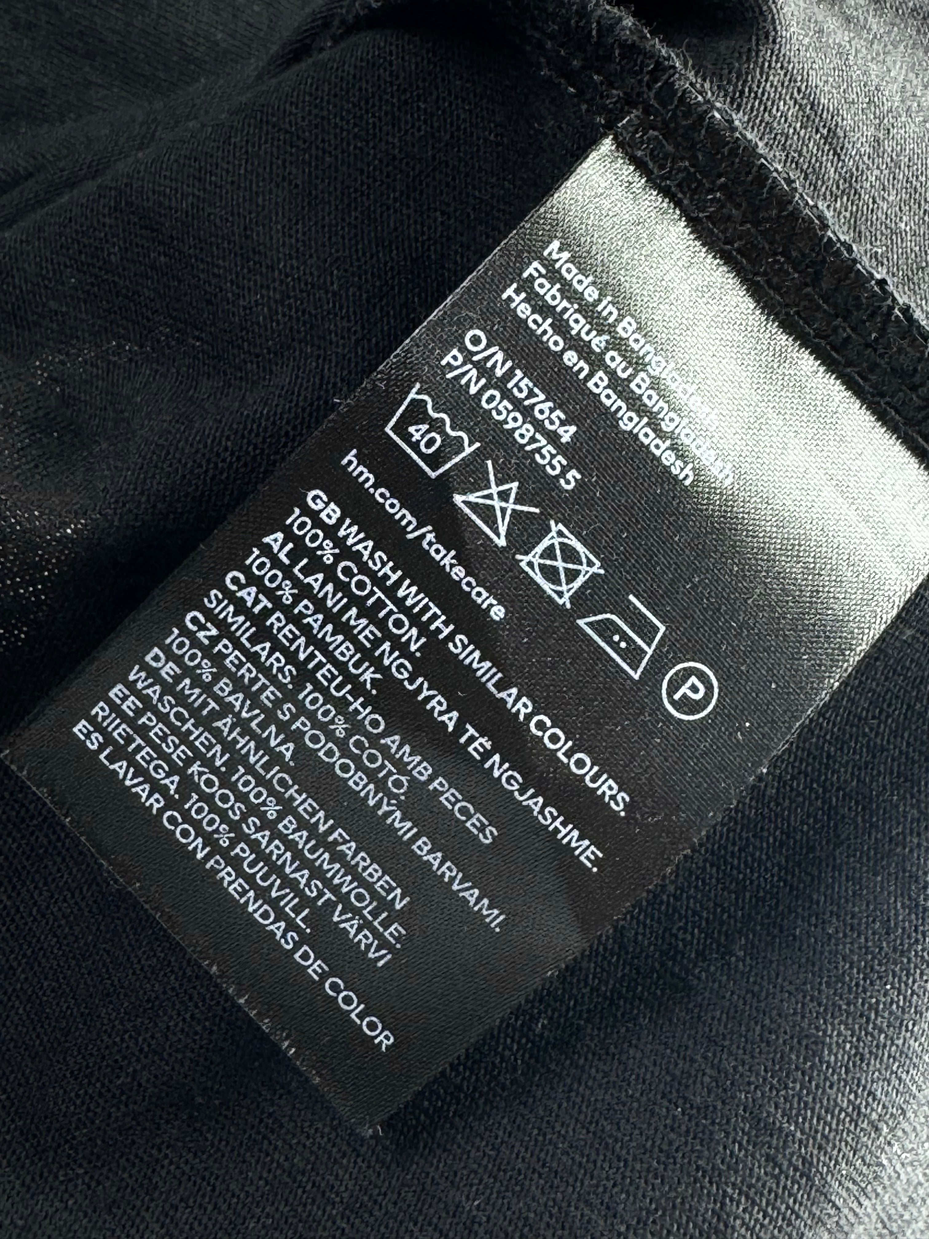 H&M® Large | Chest: 23.5" | Black | T-Shirt | Cotton | 4926 - Genuine Maal