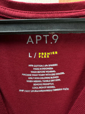 APT.9® Medium | Chest: 22" | Red | T-Shirts | Cotton - Spandex | 4929 - Genuine Maal
