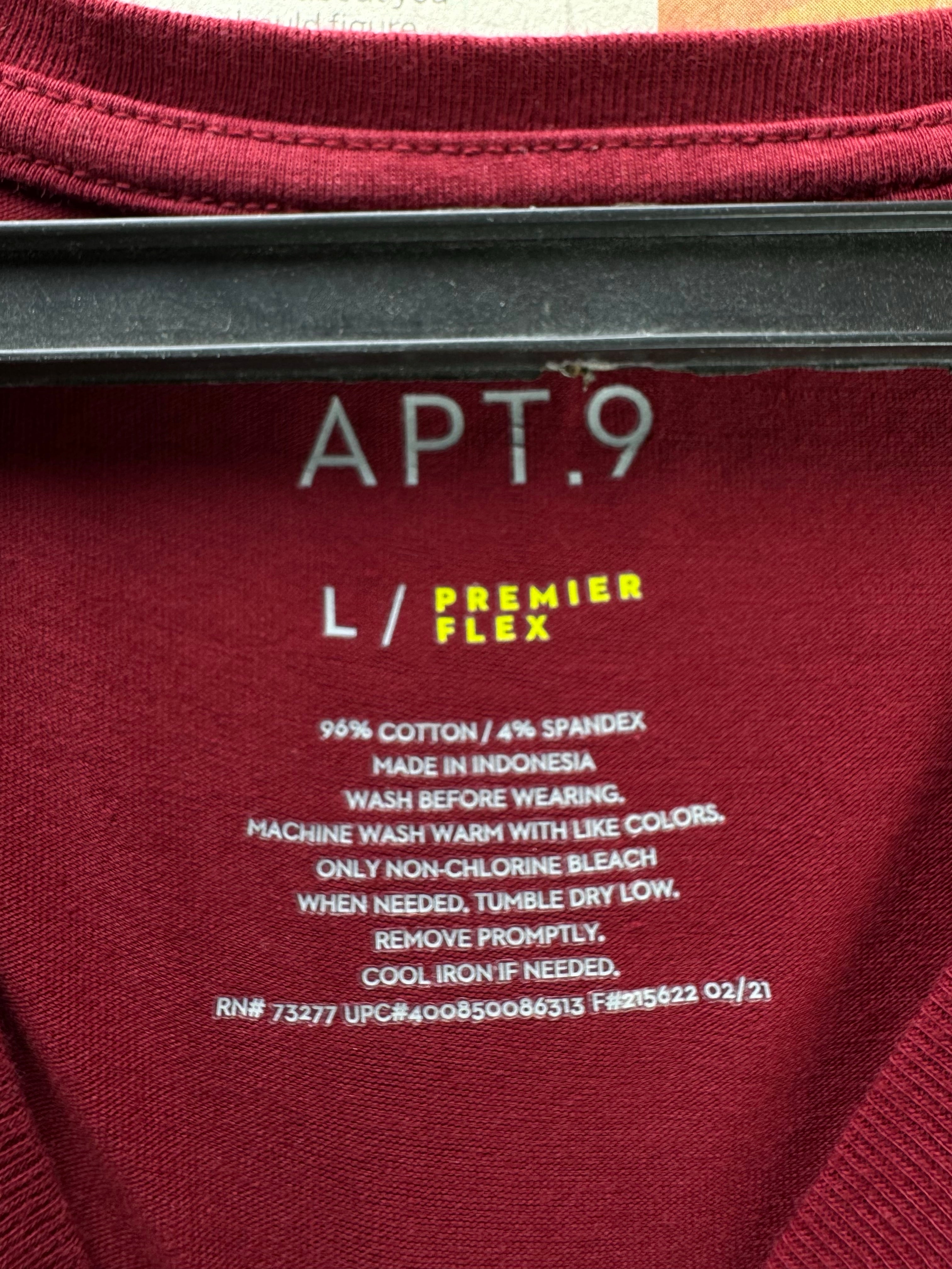 APT.9® Medium | Chest: 22" | Red | T-Shirts | Cotton - Spandex | 4929 - Genuine Maal