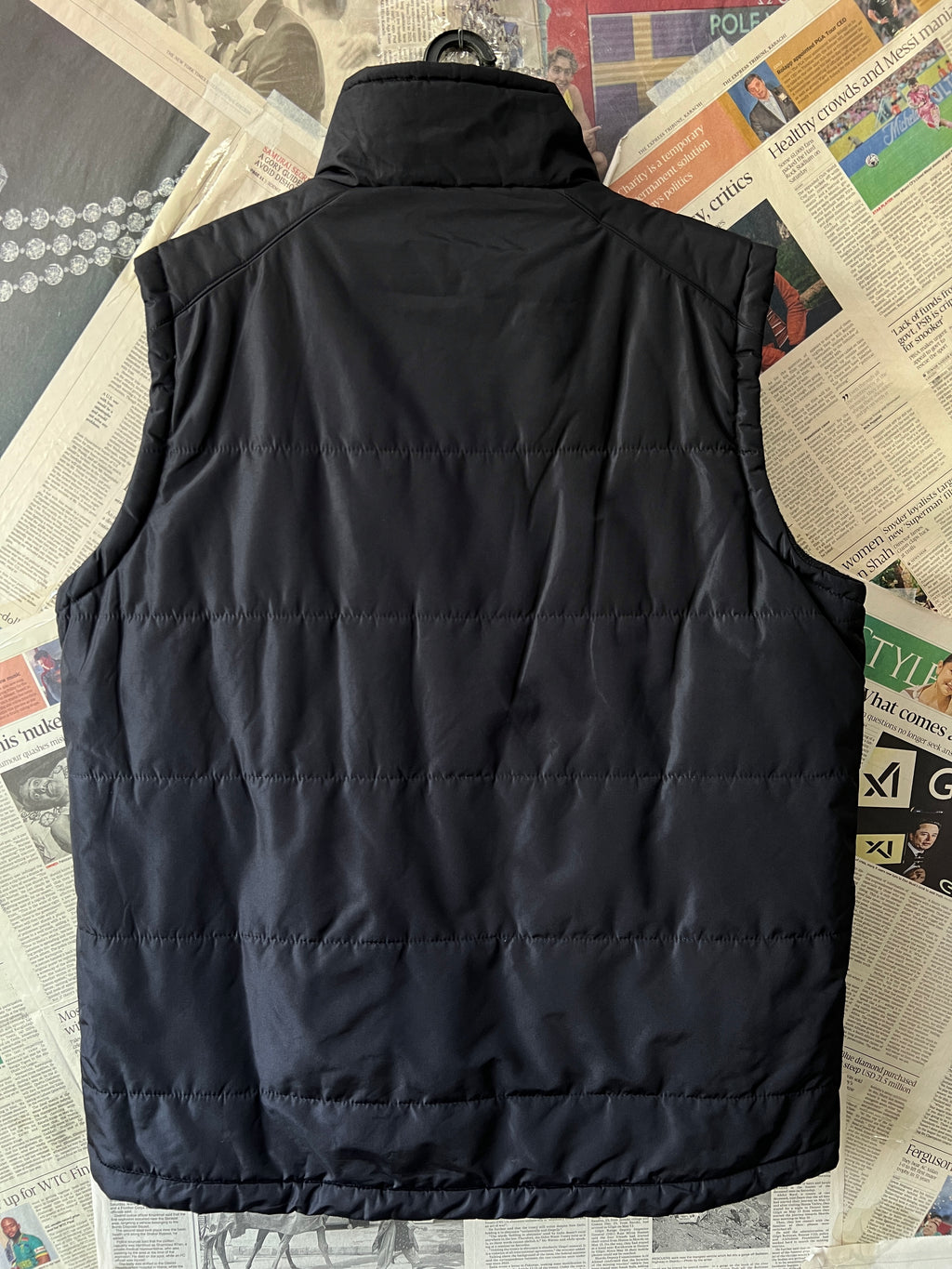 Slazenger® Large | Chest: 23.5" | Black | Full Zip Sleeveless Jacket | 795 - Genuine Maal