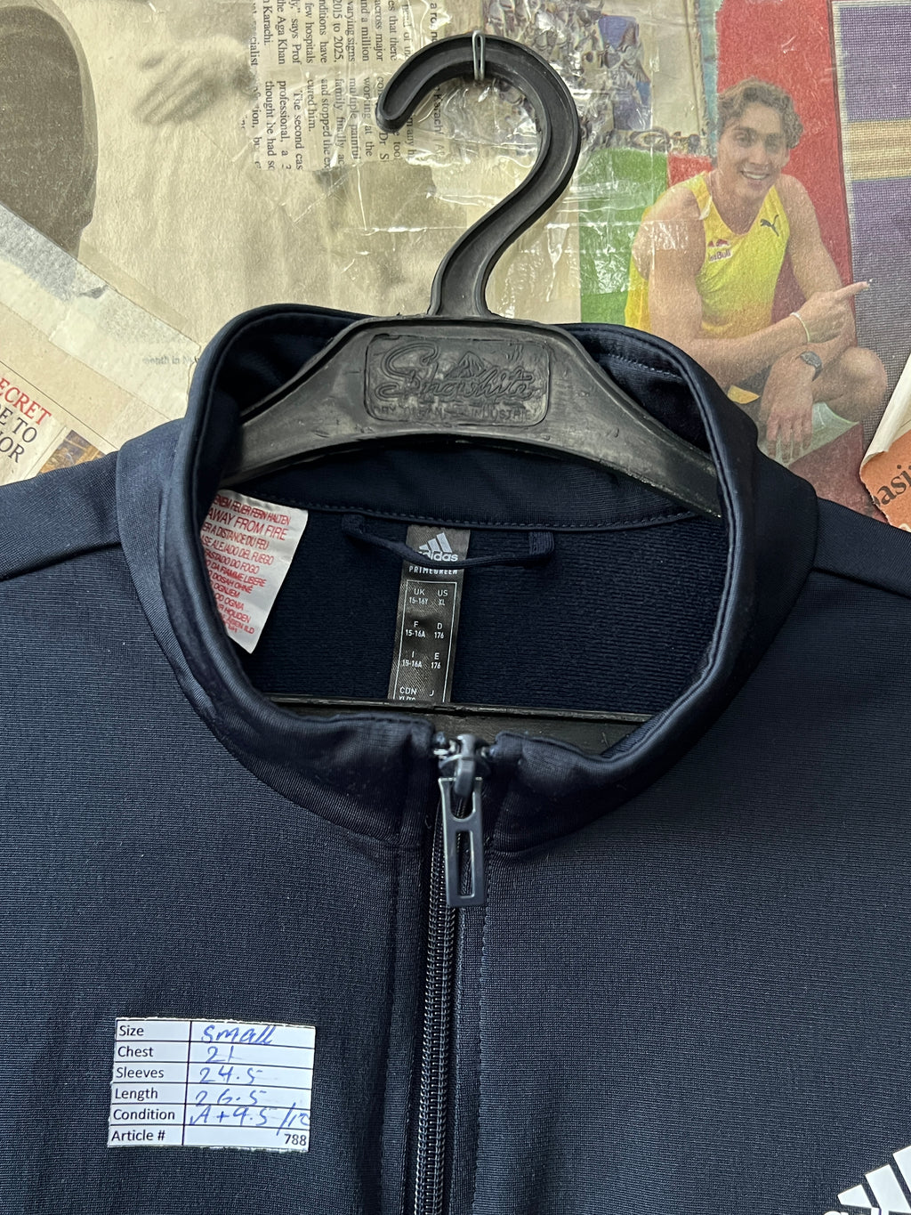 Adid*s® Small | Chest: 21" | Black | Light Jacket | 788 - Genuine Maal