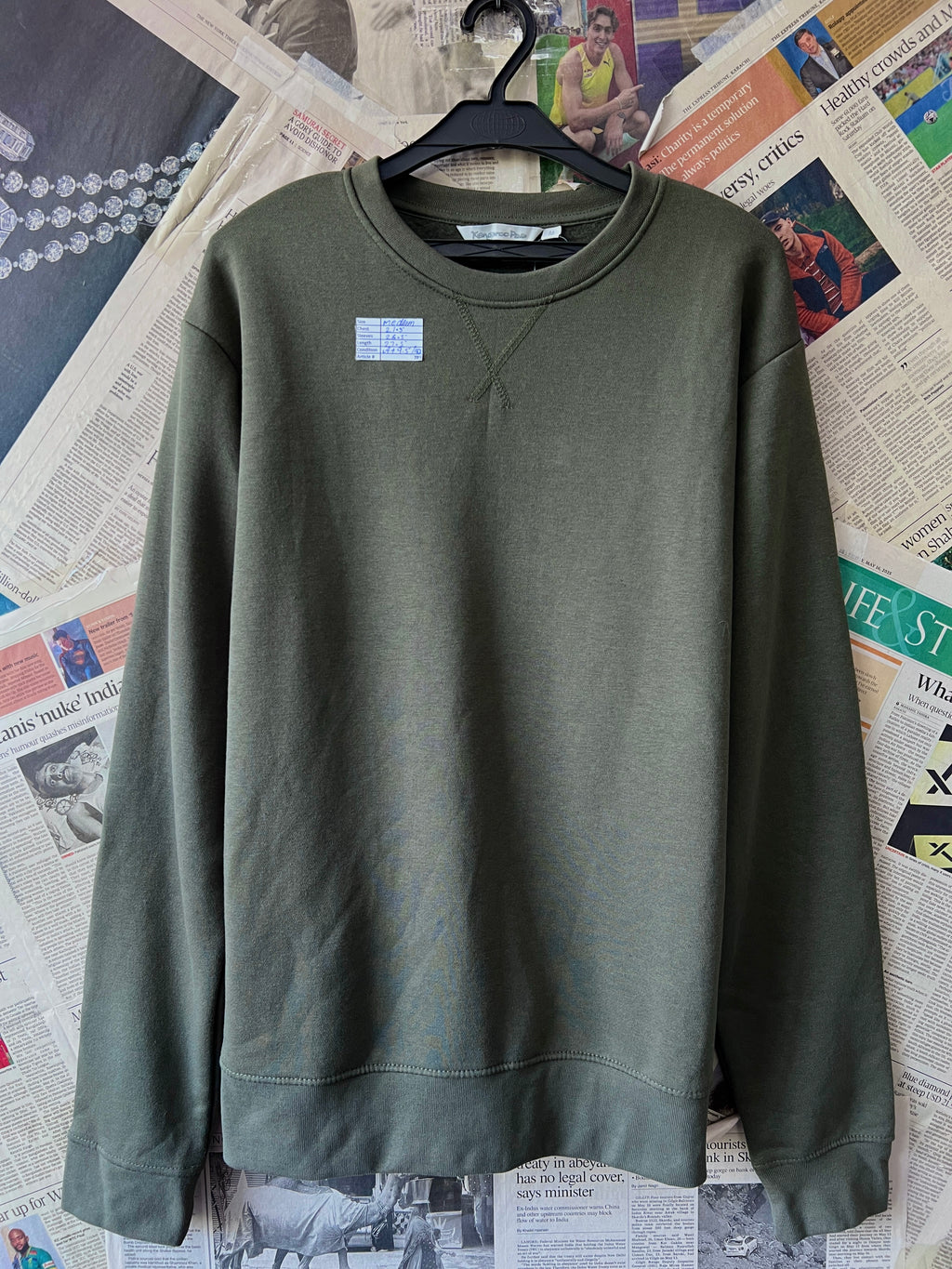 Kangaroo® Medium | Chest: 21.5 | Olive | Sweat Shirt | 789 - Genuine Maal