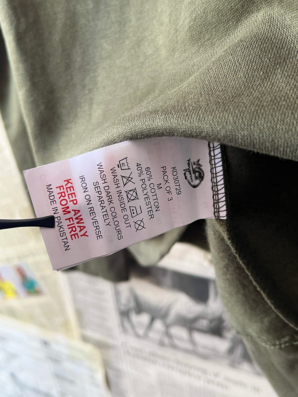 Kangaroo® Medium | Chest: 21.5 | Olive | Sweat Shirt | 789 - Genuine Maal