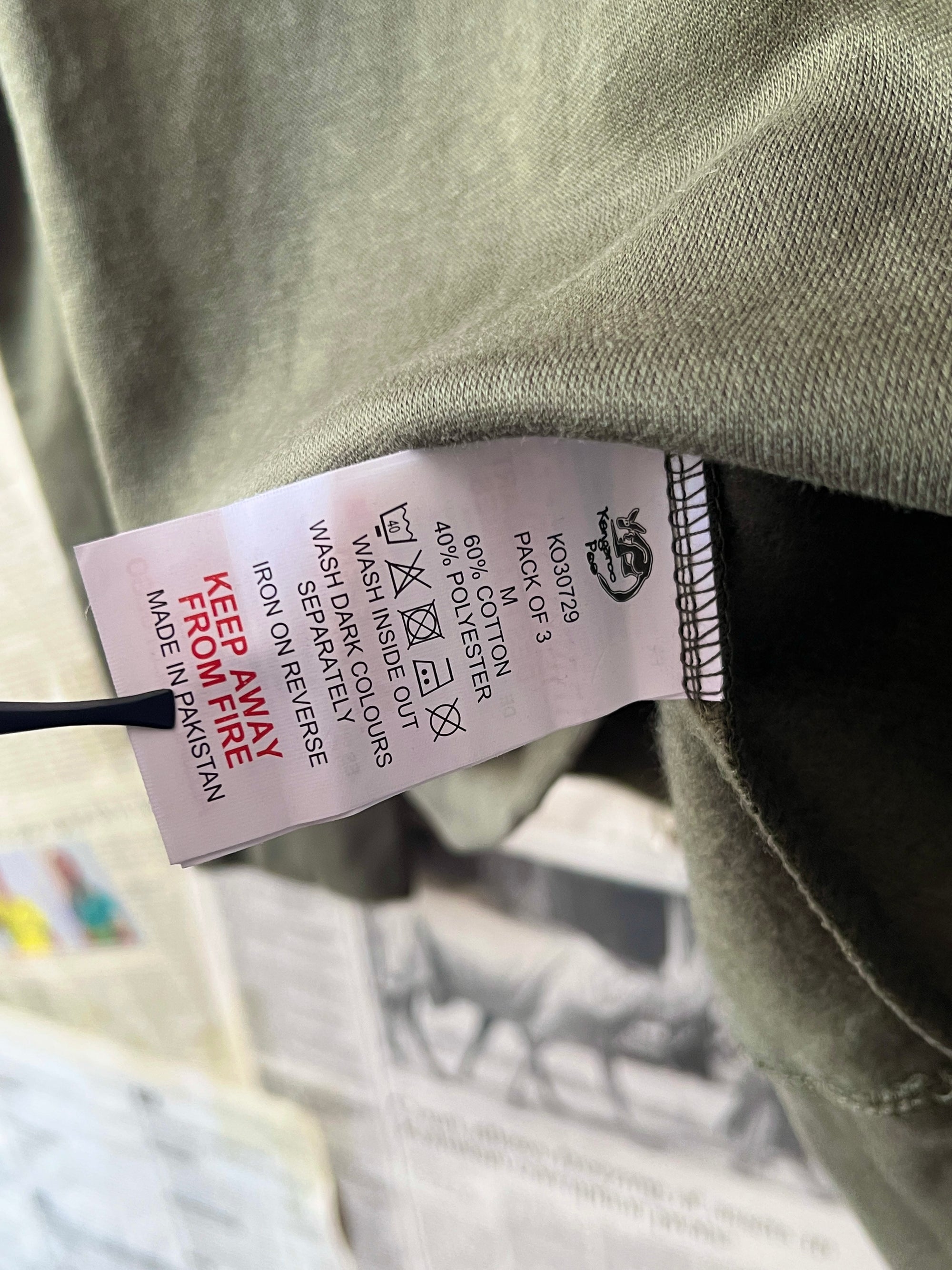 Kangaroo® Medium | Chest: 21.5 | Olive | Sweat Shirt | 789 - Genuine Maal