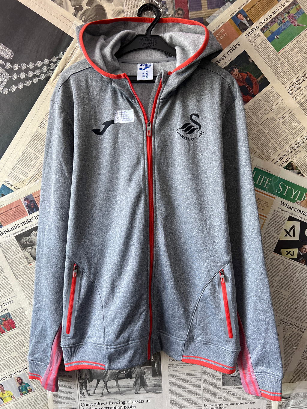 Joma® Large | Chest: 23" | Grey | Full Zip Hoodie | 782 - Genuine Maal